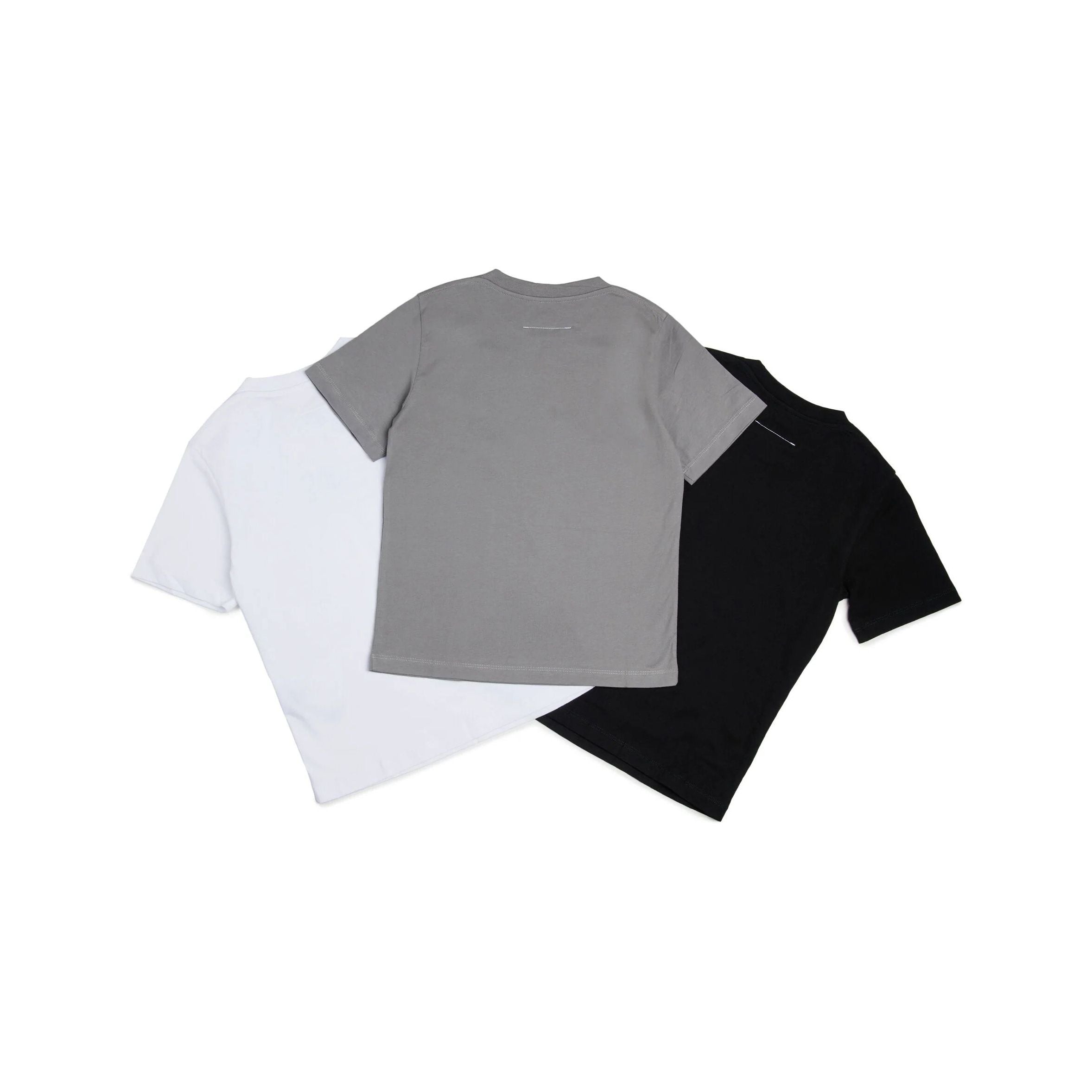 Boys & Girls Tricolor Logo Cotton T-Shirt Set(3 Pack)