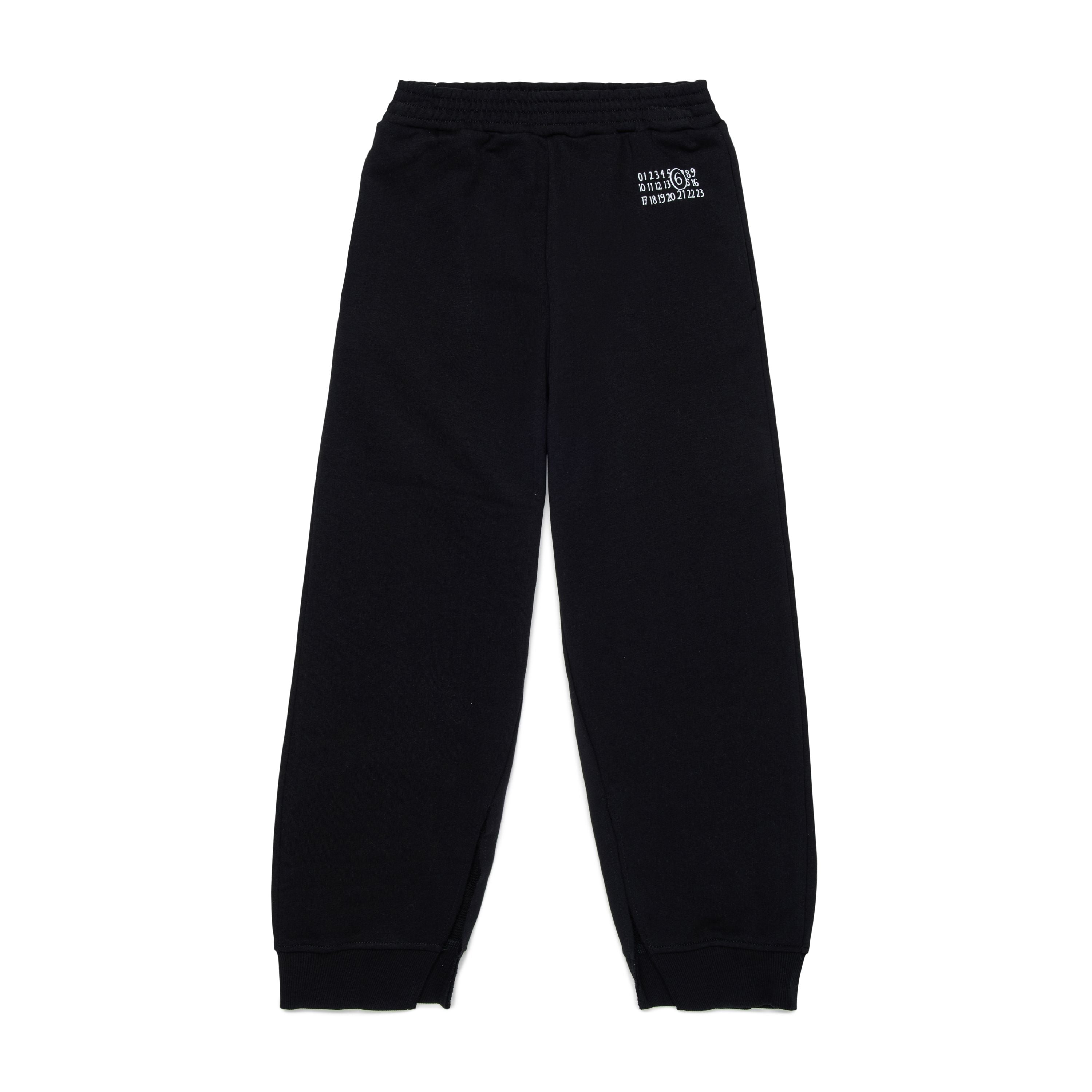 Boys & Girls Black Cotton Trousers