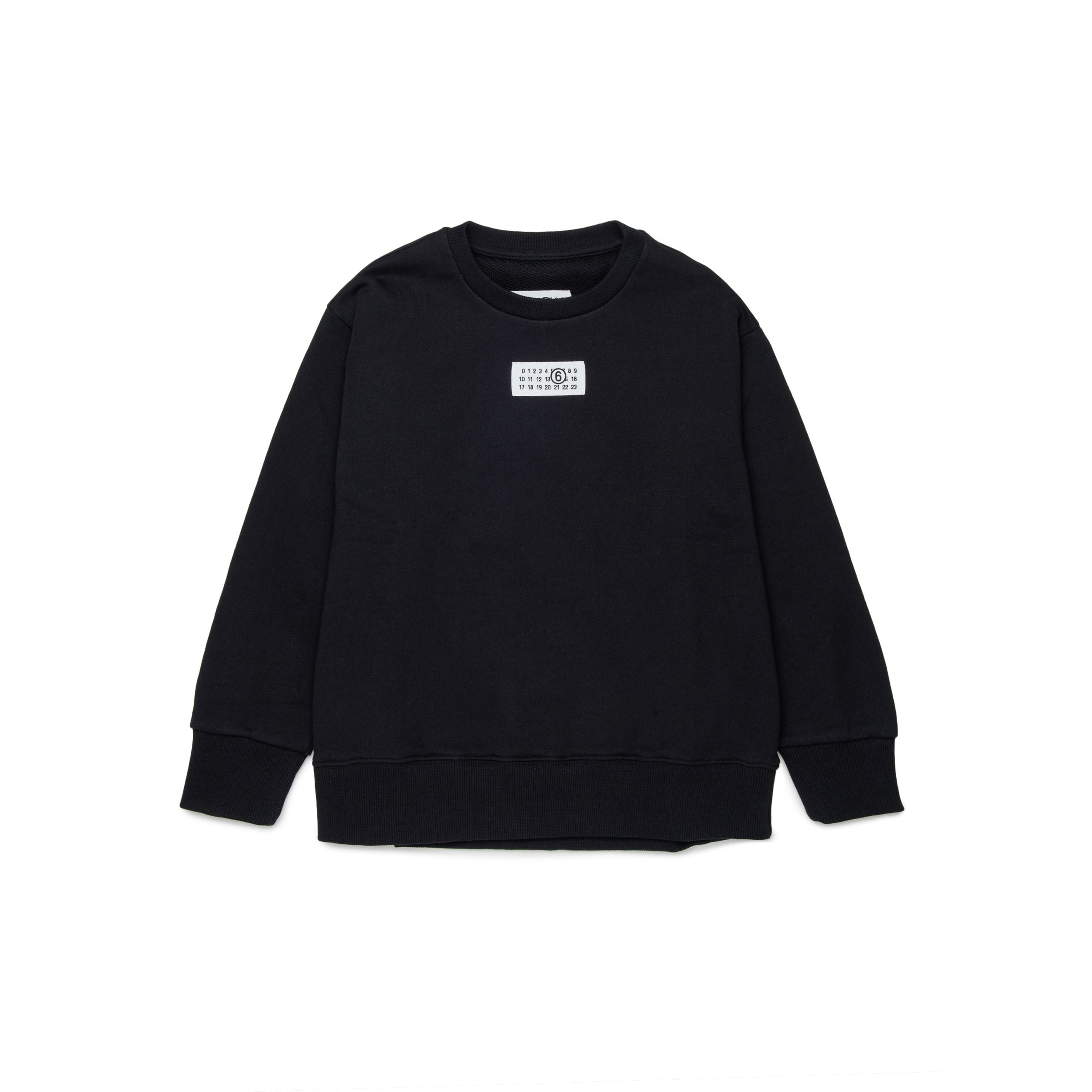 Boys & Girls Black Cotton Sweatshirt