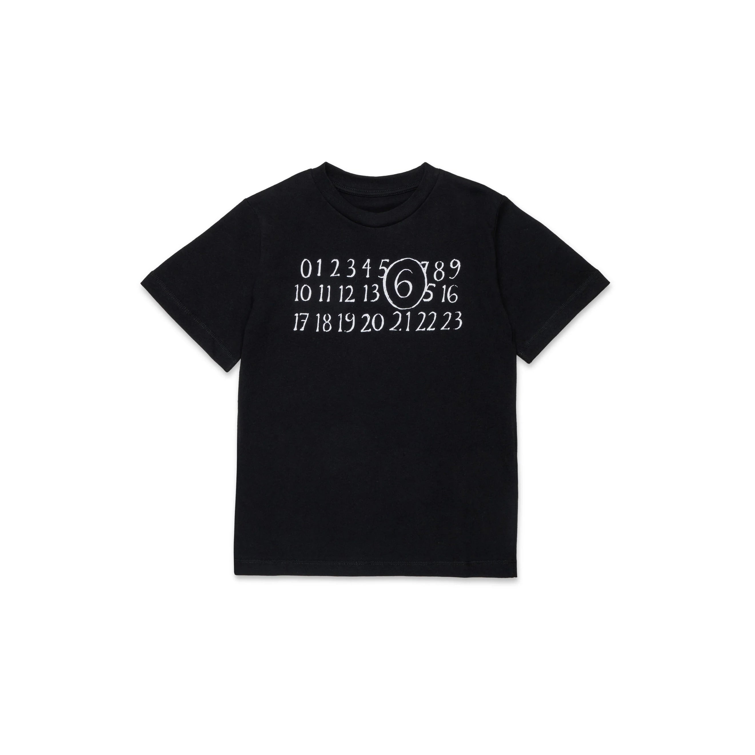 Boys & Girls Black Logo Cotton T-Shirt