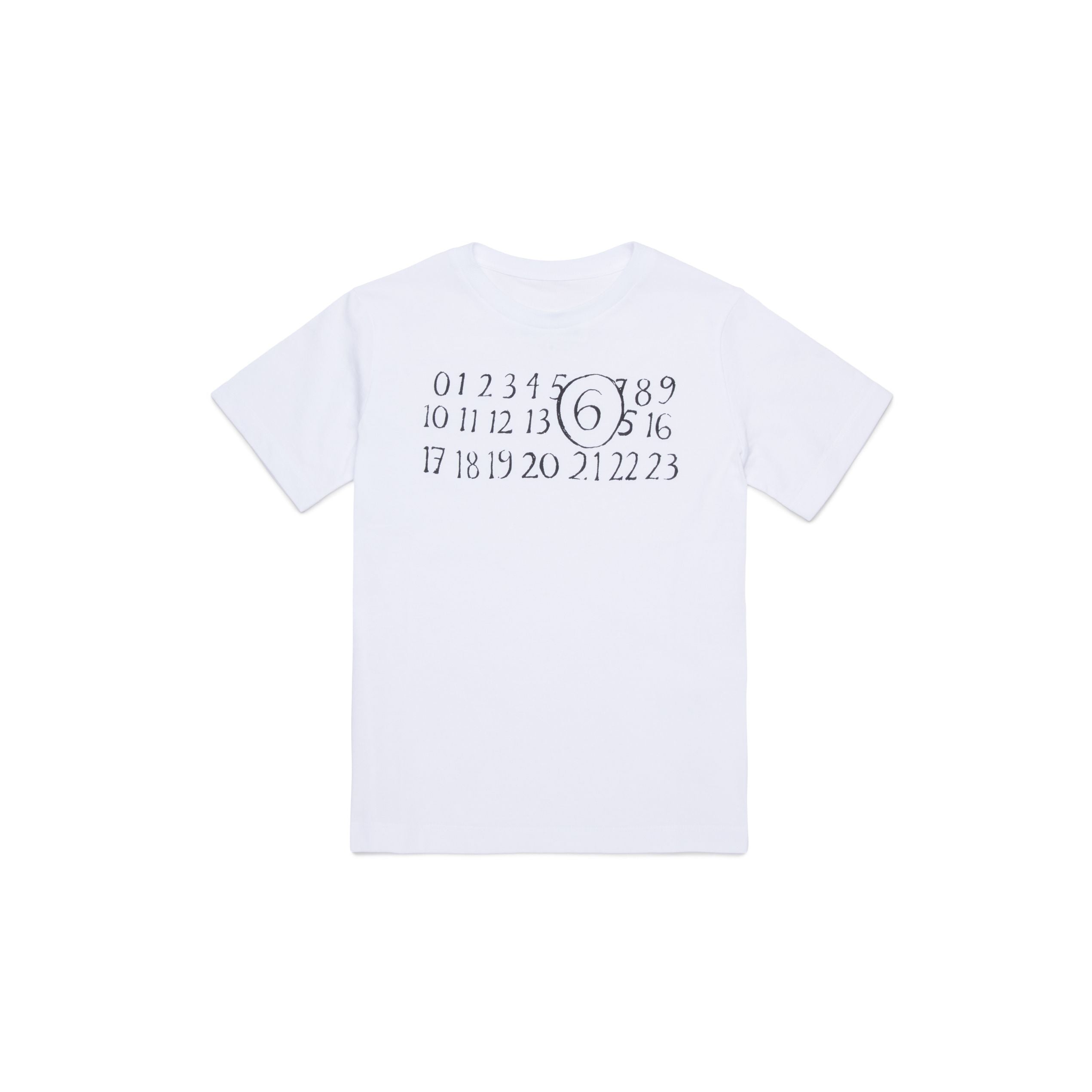 Boys & Girls White Logo Cotton T-Shirt