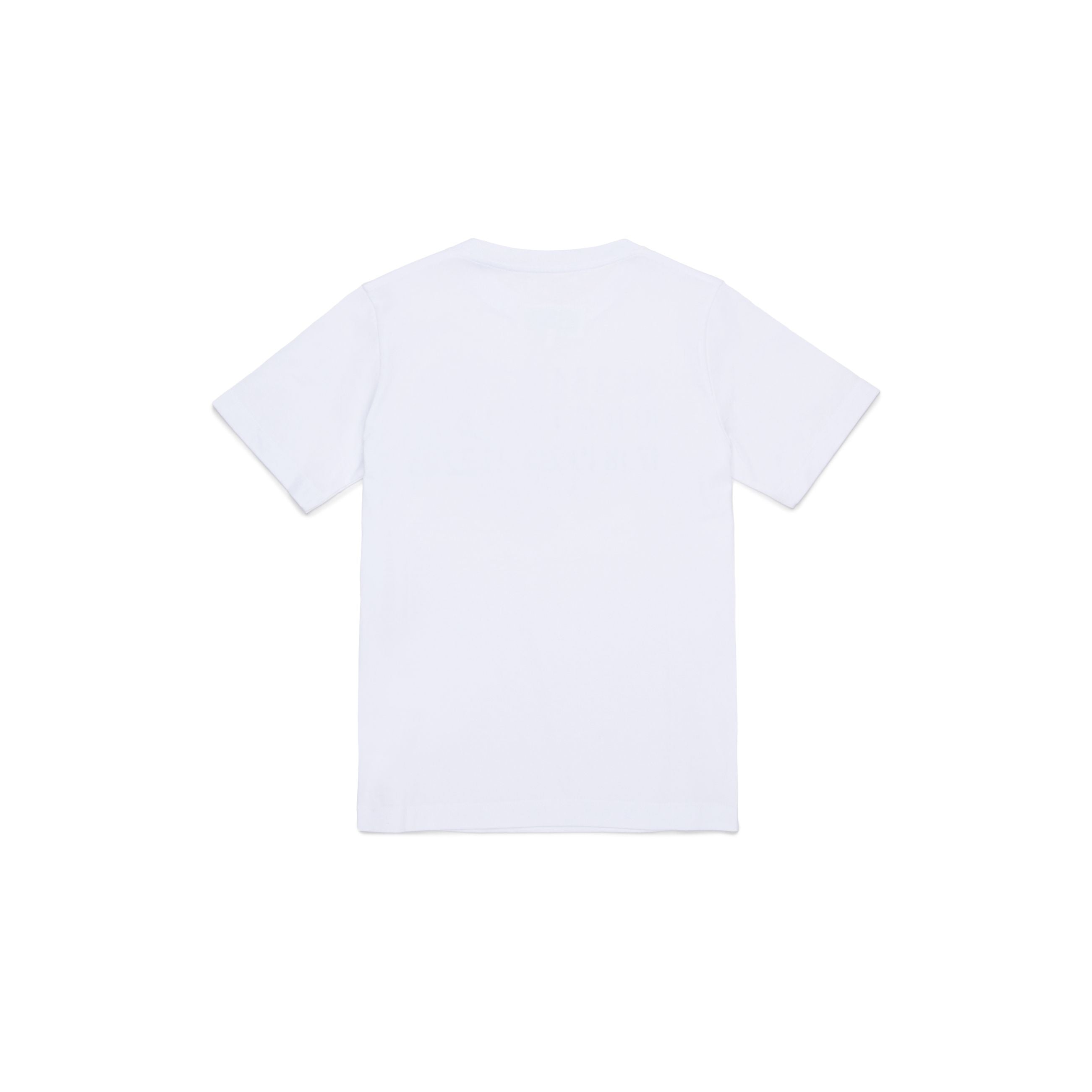 Boys & Girls White Logo Cotton T-Shirt