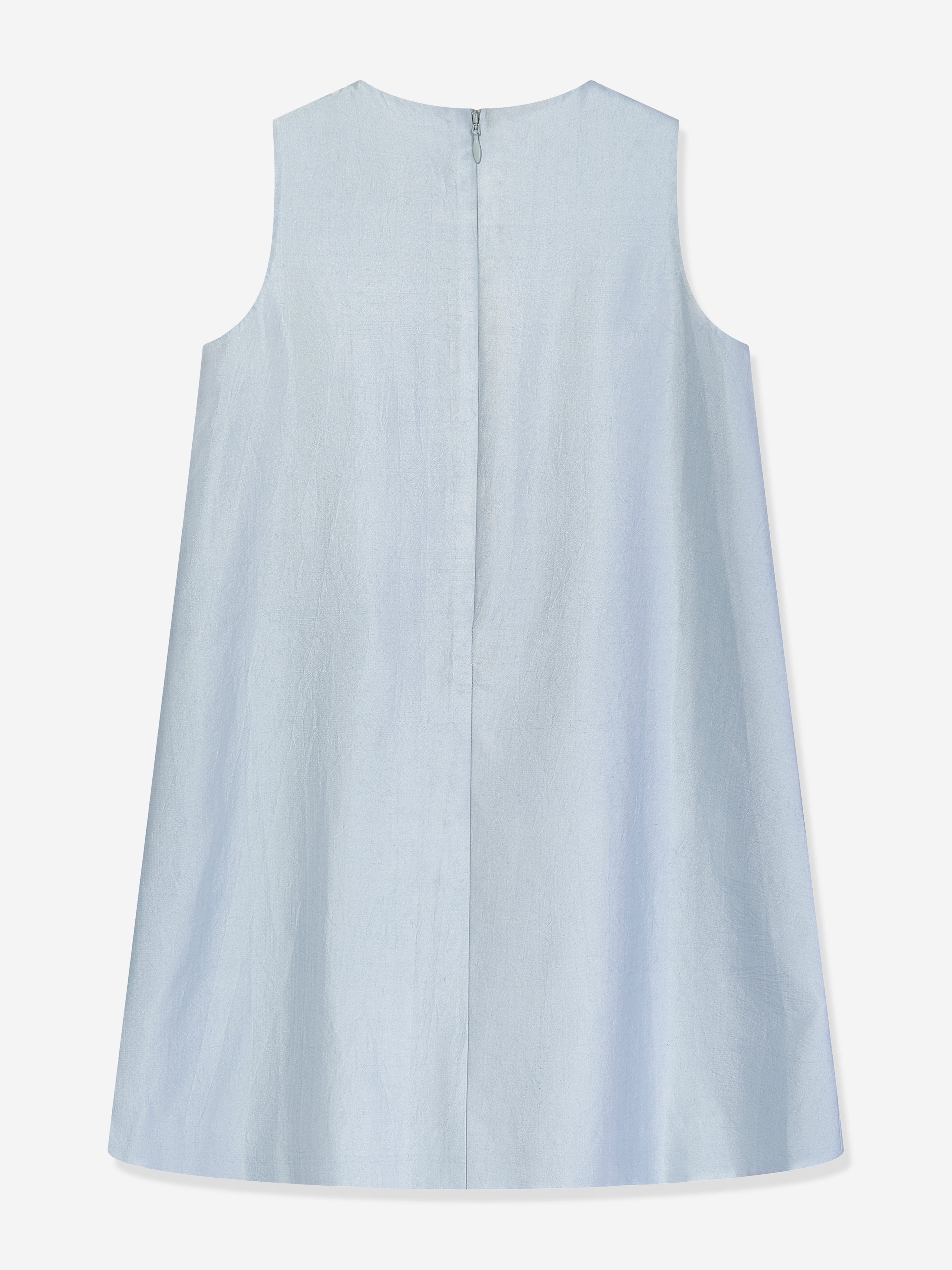 Girls Seraphine Satin Embellished Dress in Blue