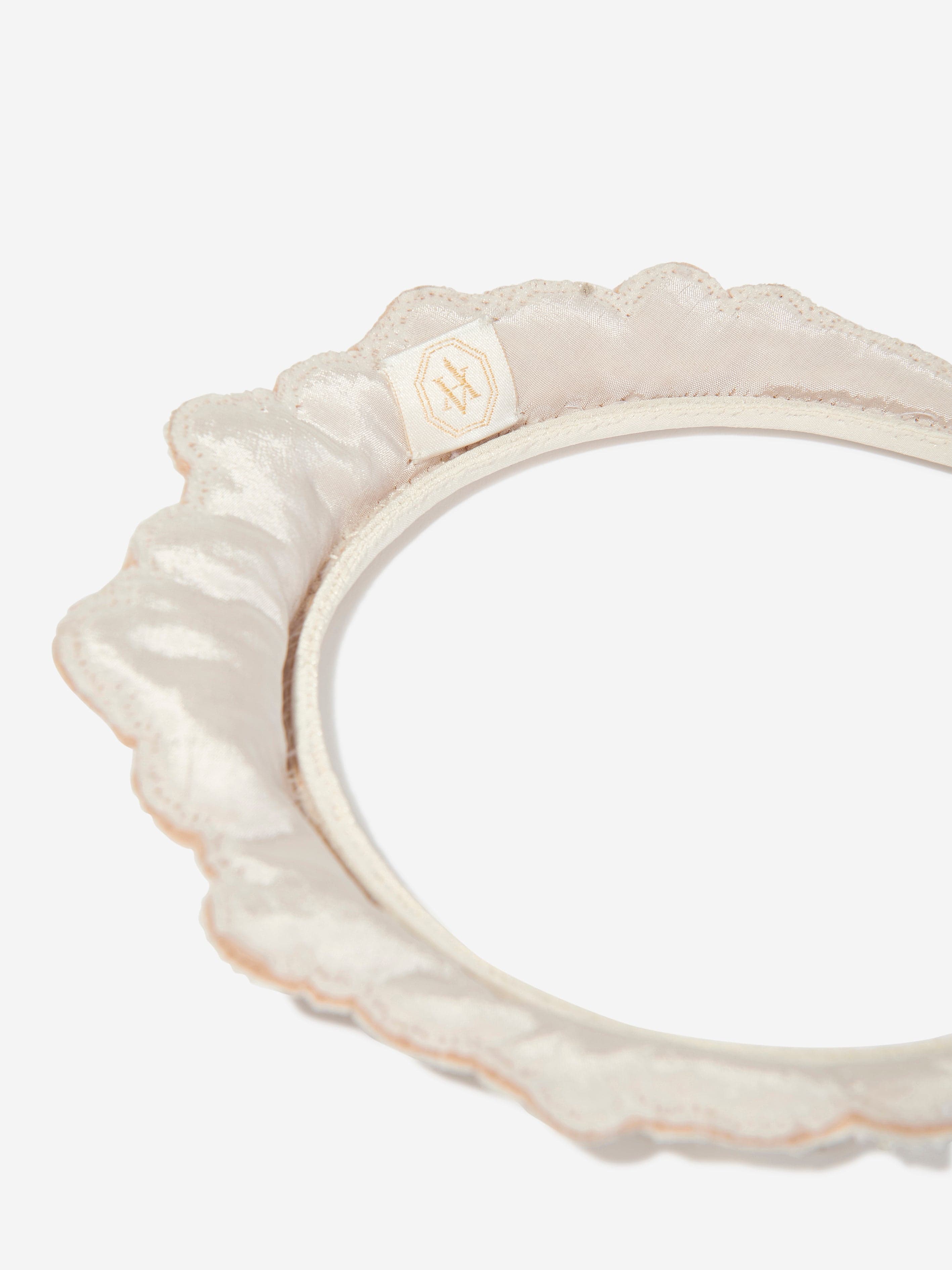 Girls Princess Headband in Ivory