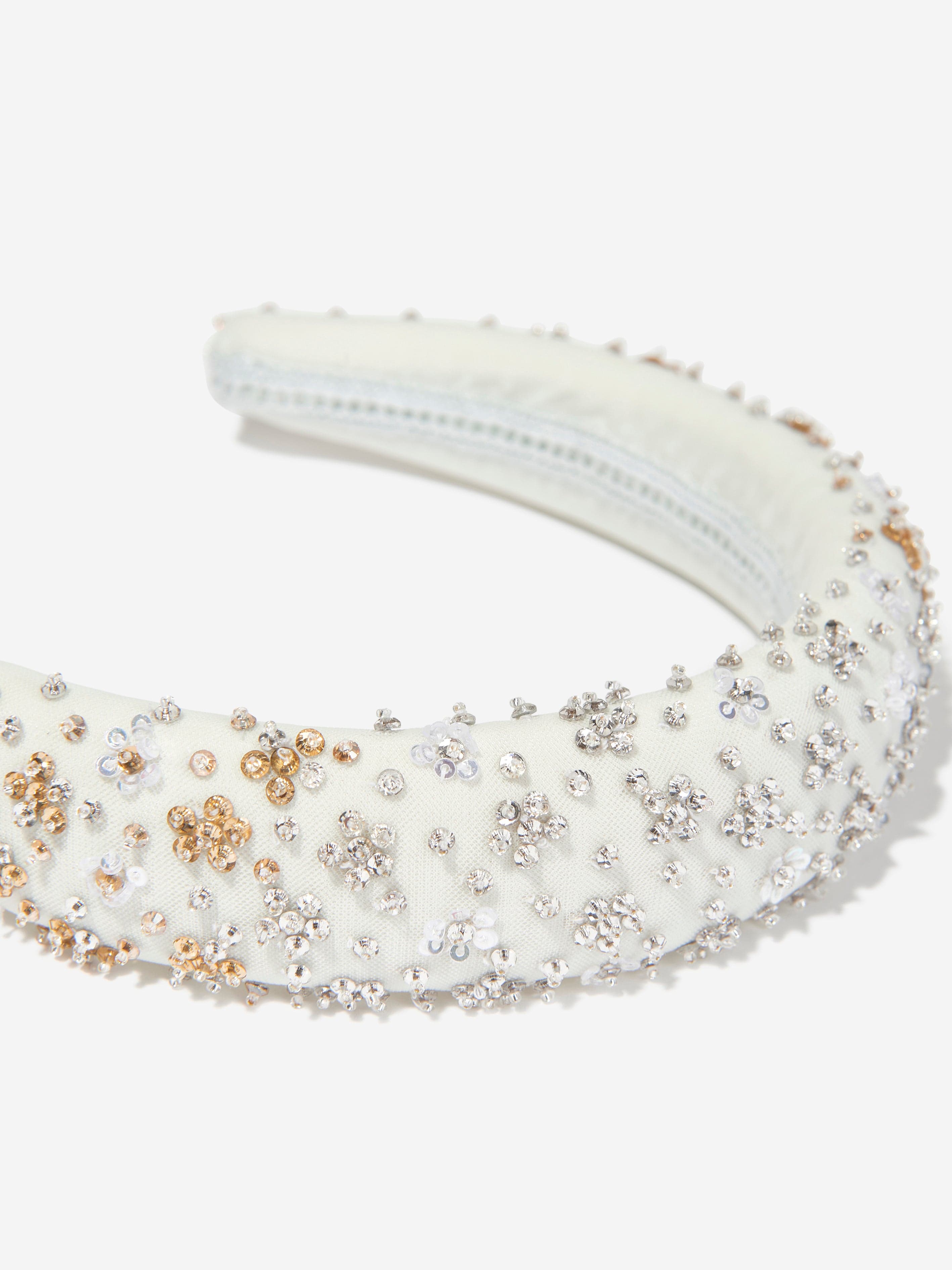 Girls Embellished Headband in Blue