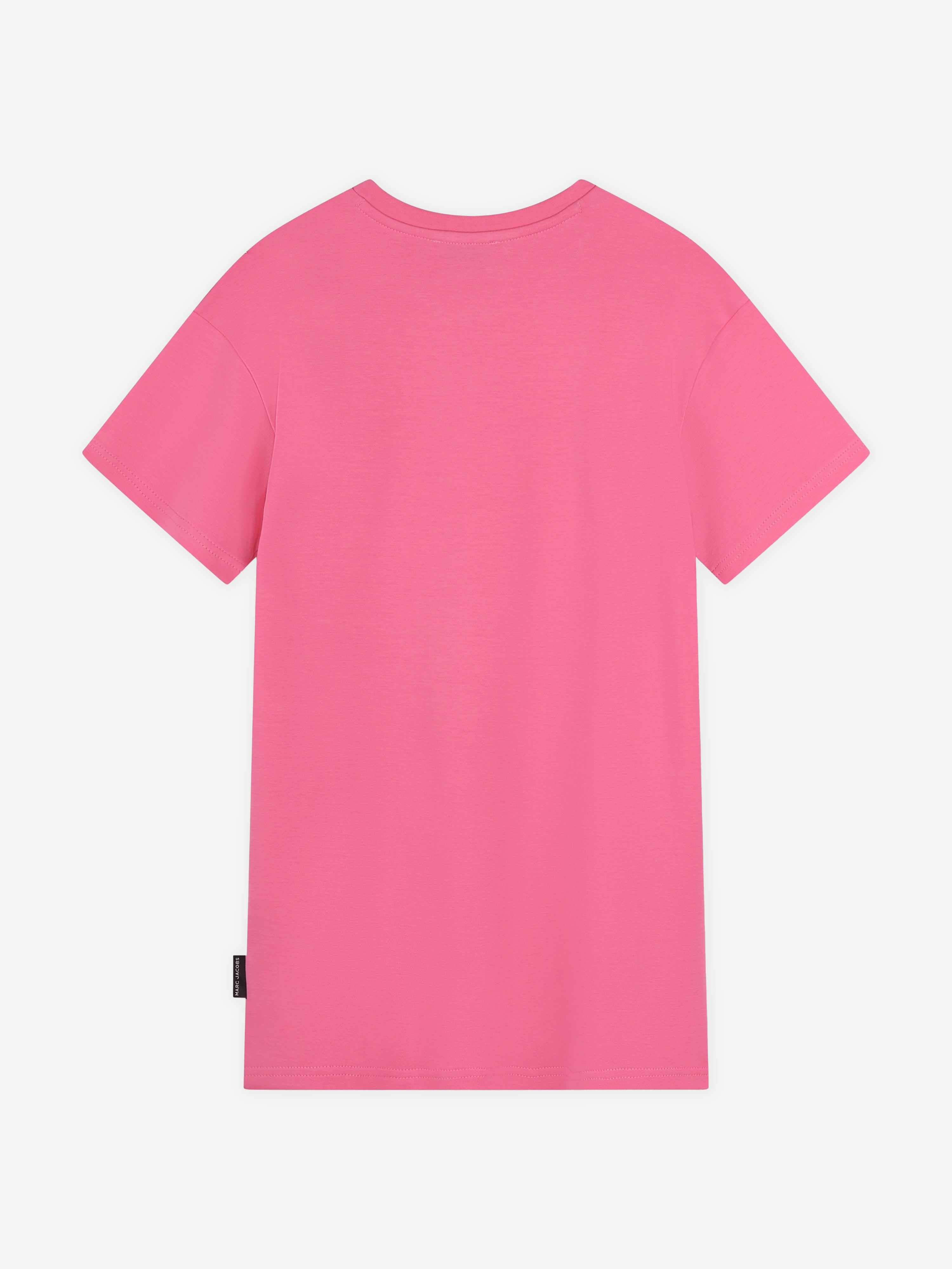 MARC JACOBS Girls Snapshot Bag T-Shirt Dress in Pink