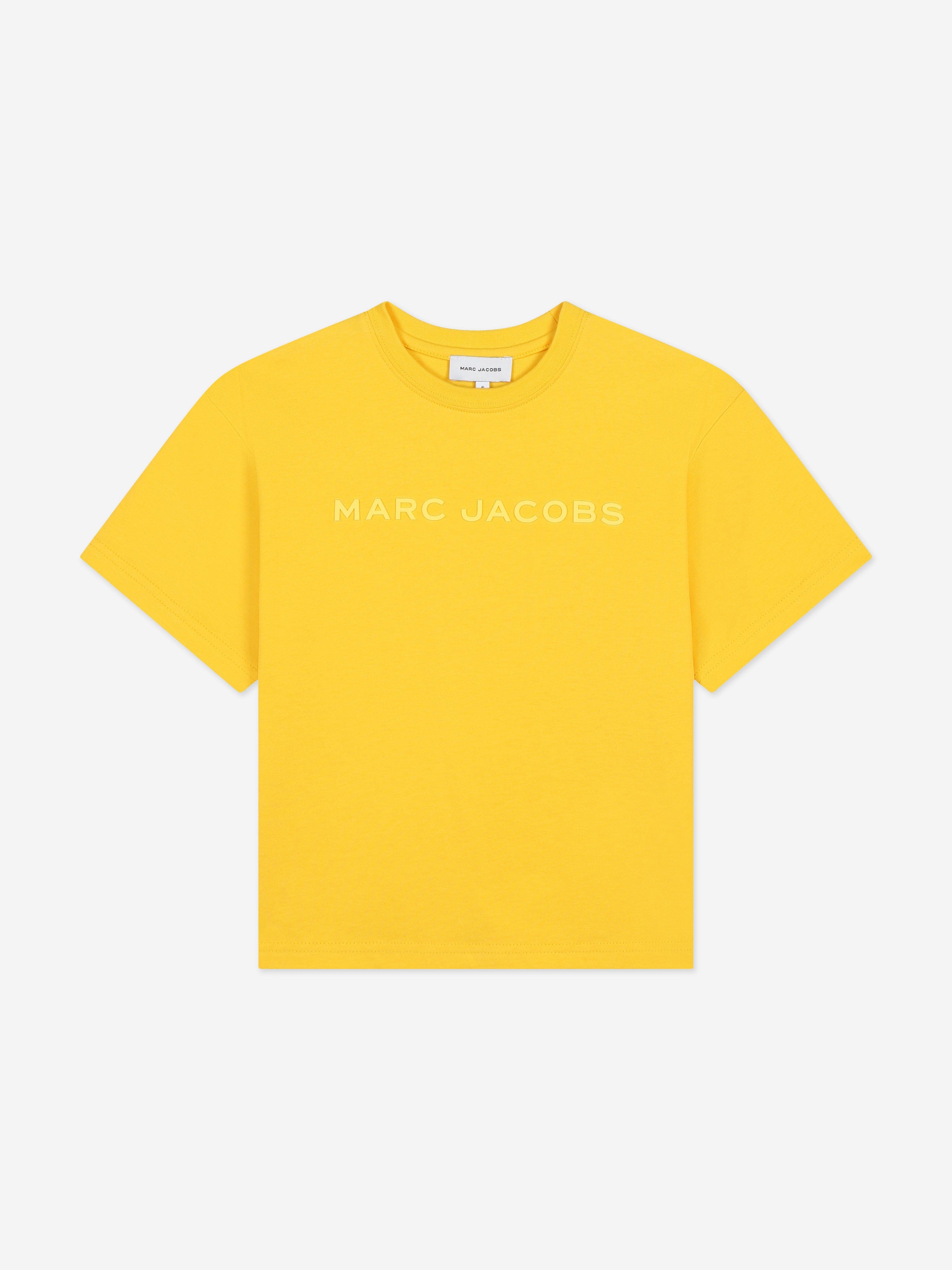 MARC JACOBS Kids Logo T-Shirt in Yellow
