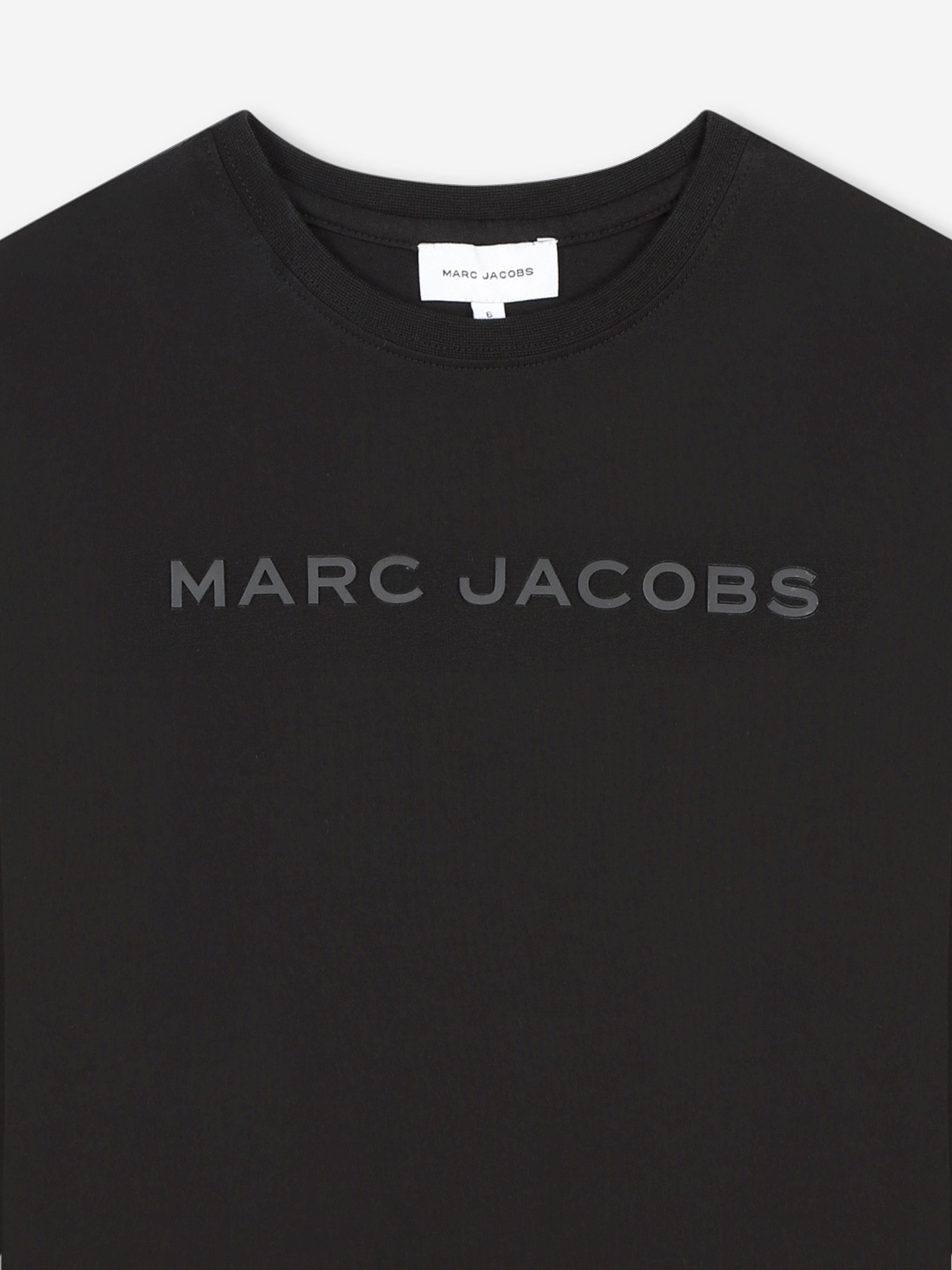 MARC JACOBS Kids Long Sleeve Logo T-Shirt n Black