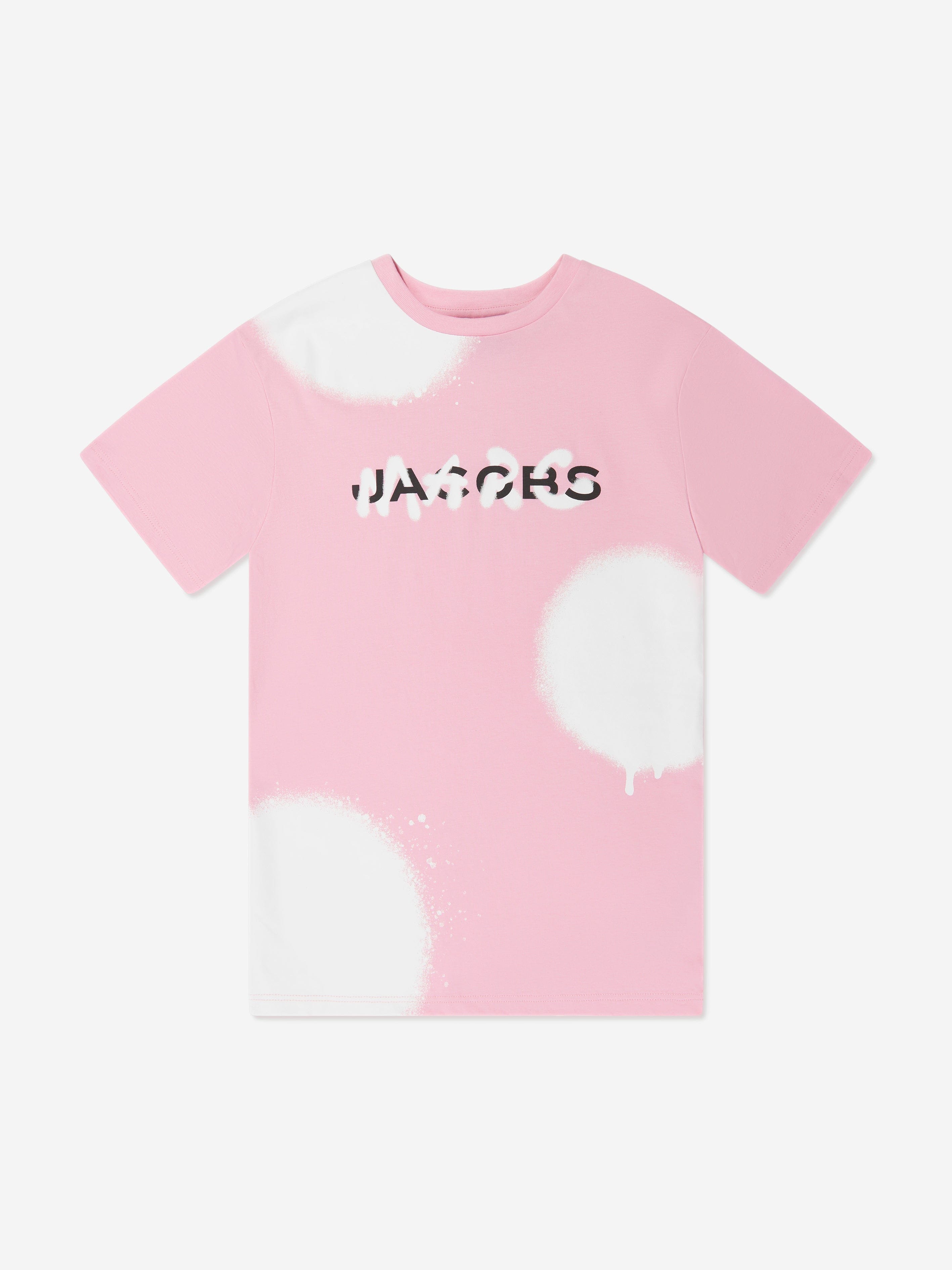 MARC JACOBS Girls Spray Spots T-Shirt Dress in Pink