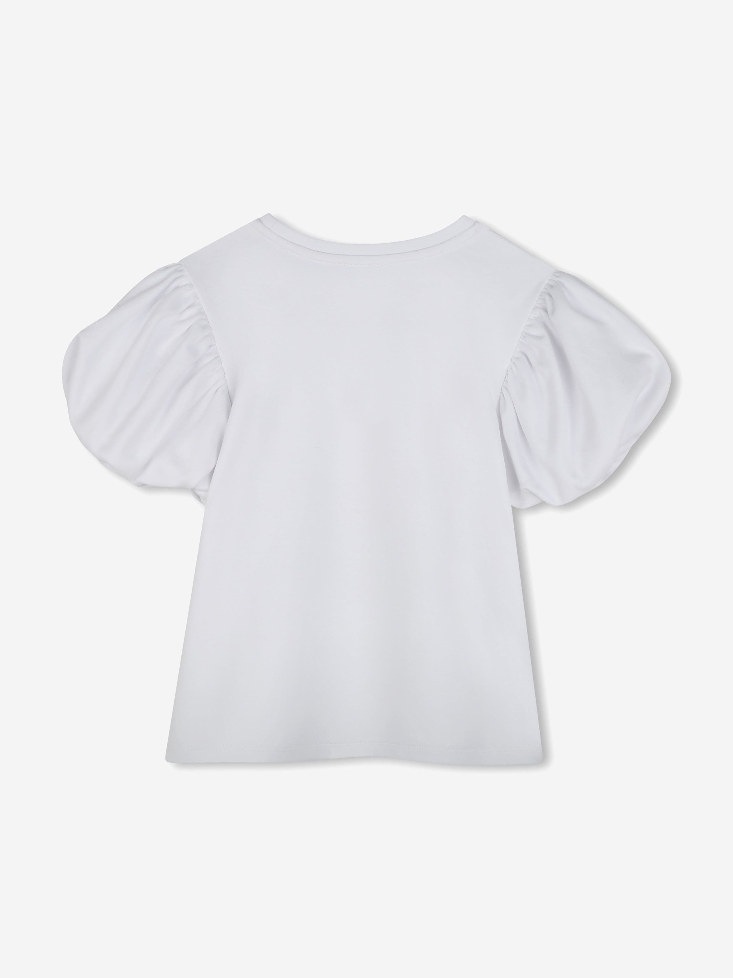 Girls Snapshot Bag Print T-Shirt in White