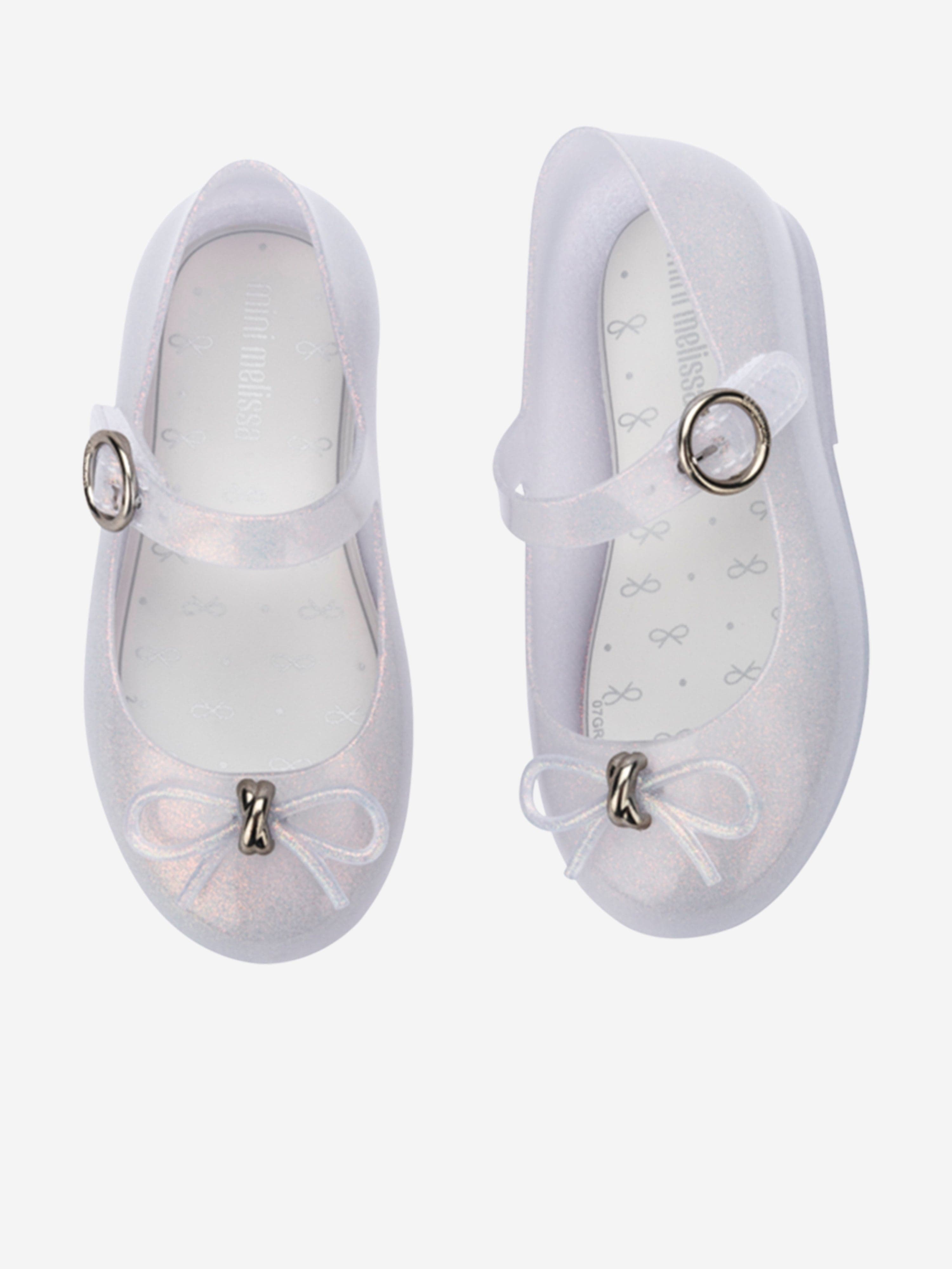 Girls Sweet Love Ballerinas in White