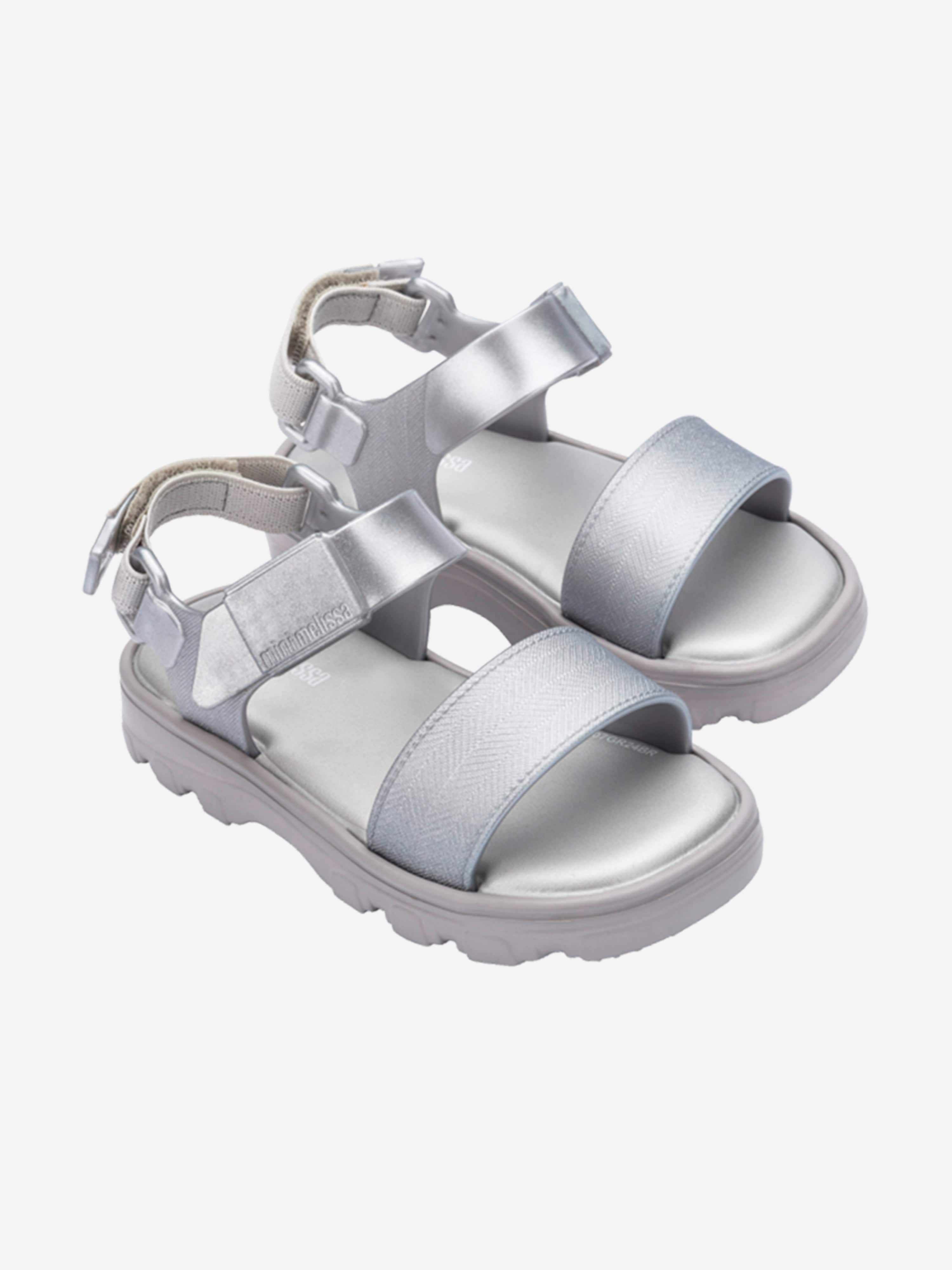 Girls Kick Off Sandals in Silver
