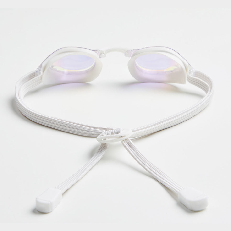 Adult White Rubber Ring Racing Goggles(MILA_CLGD)