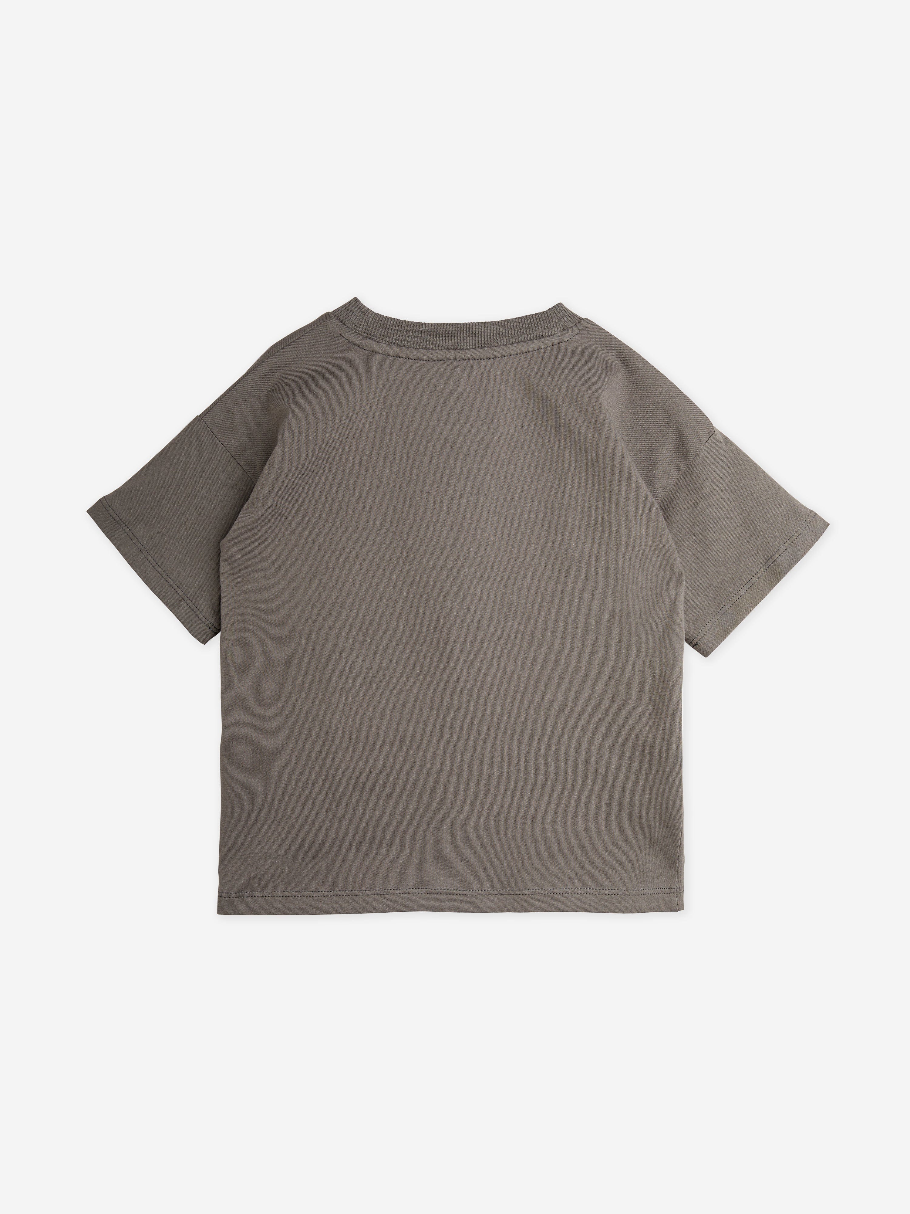 Mini Rodini Boys Society T-Shirt in Grey