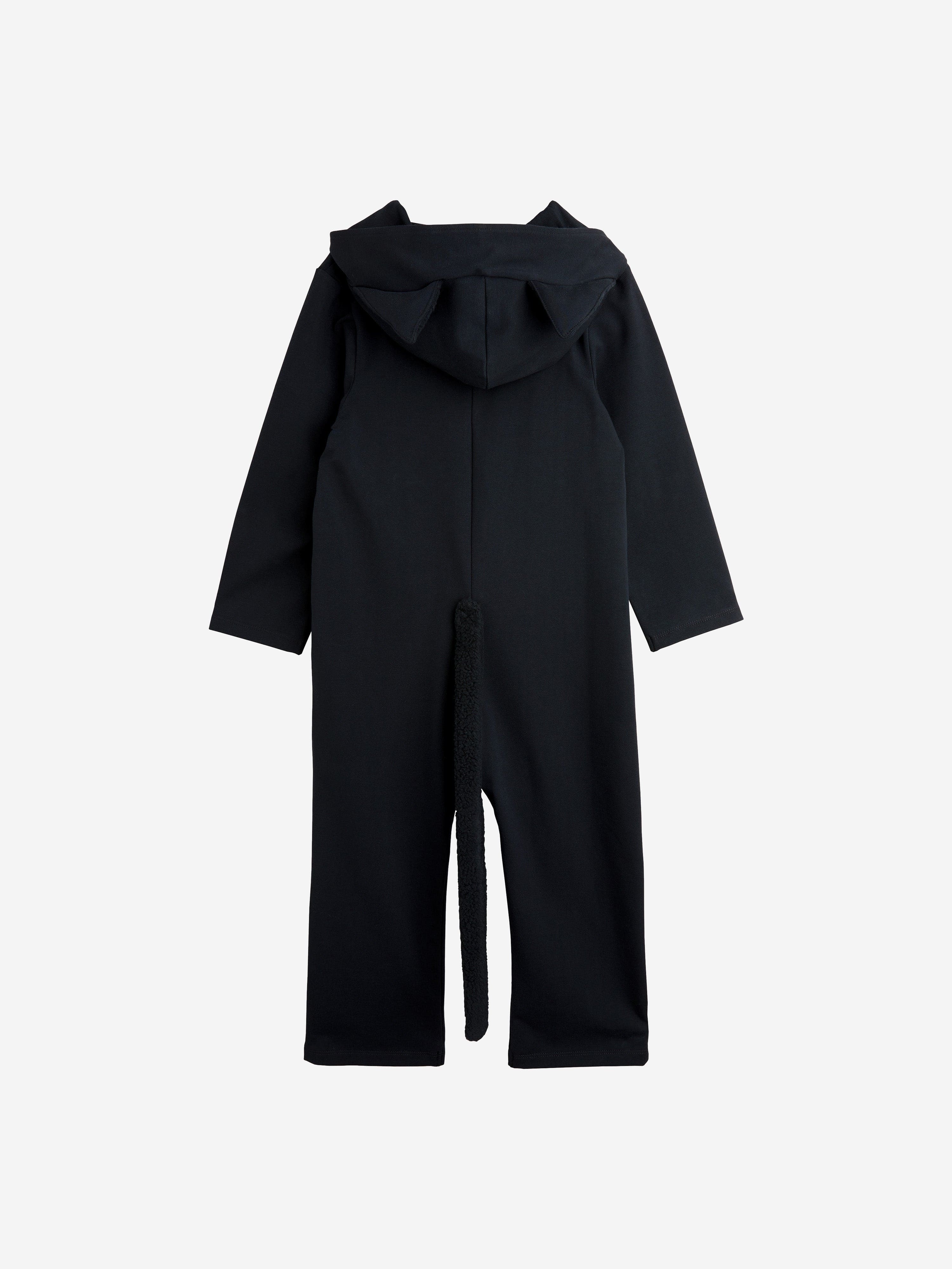 Mini Rodini Kids Catsuit Onesie in Black