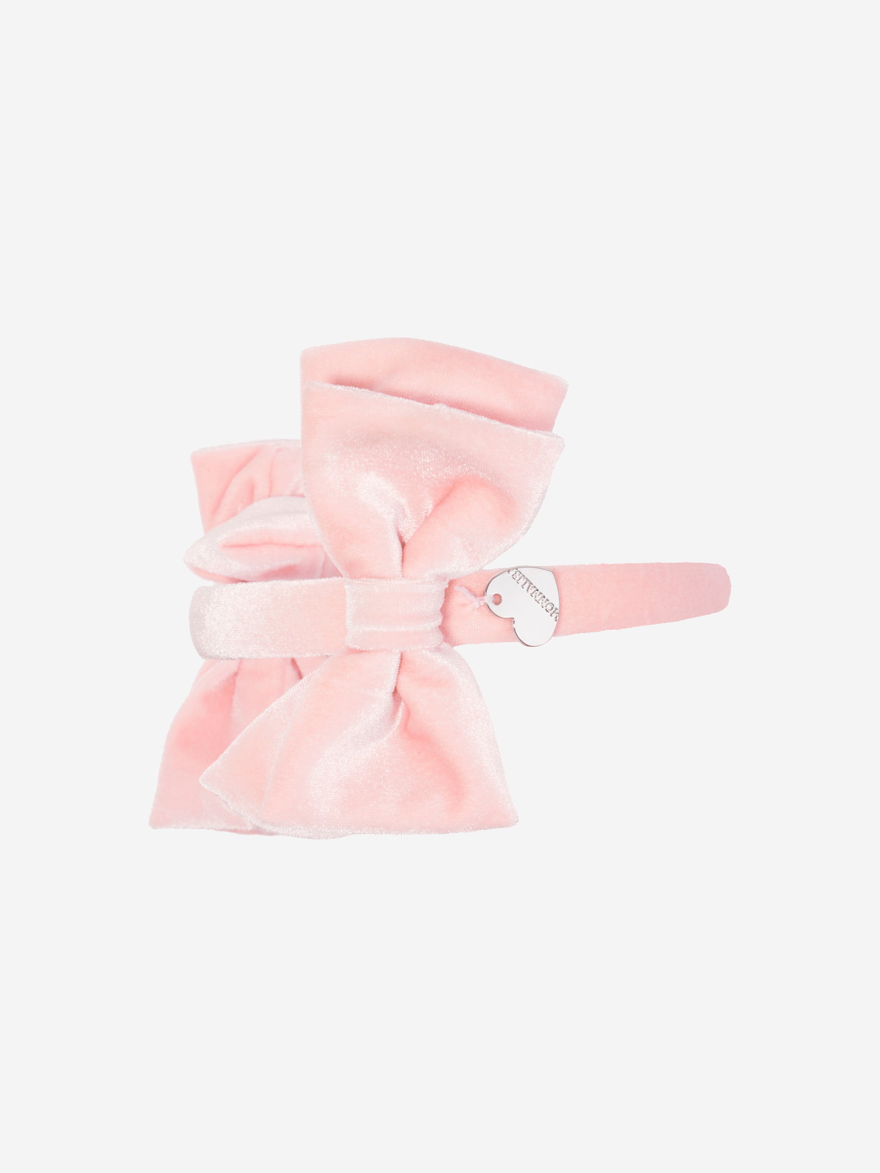 Monnalisa Girls Double Rose Headband in Pink