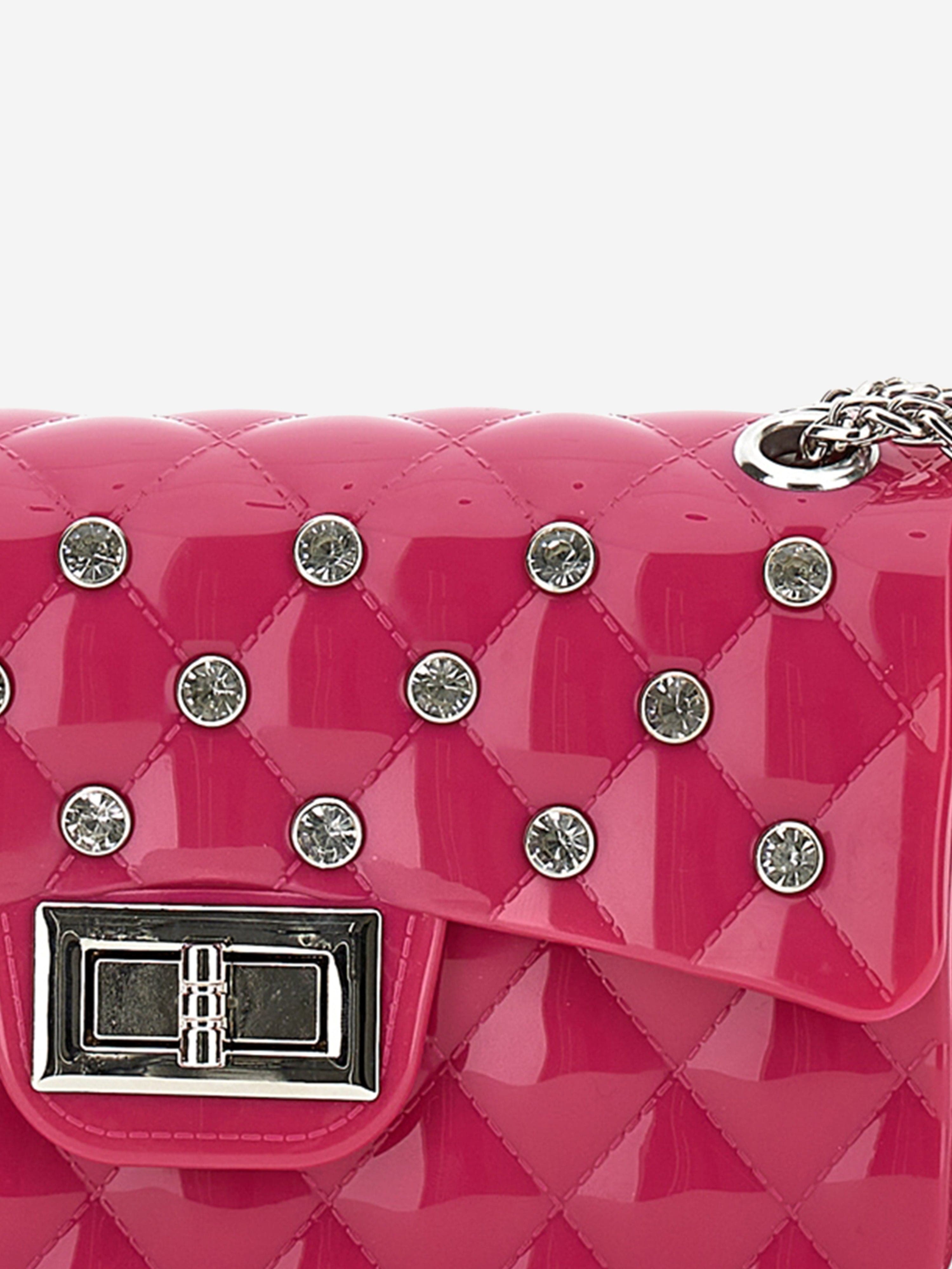 Monnalisa Girls PVC Shoulder Bag in Pink (14cm)