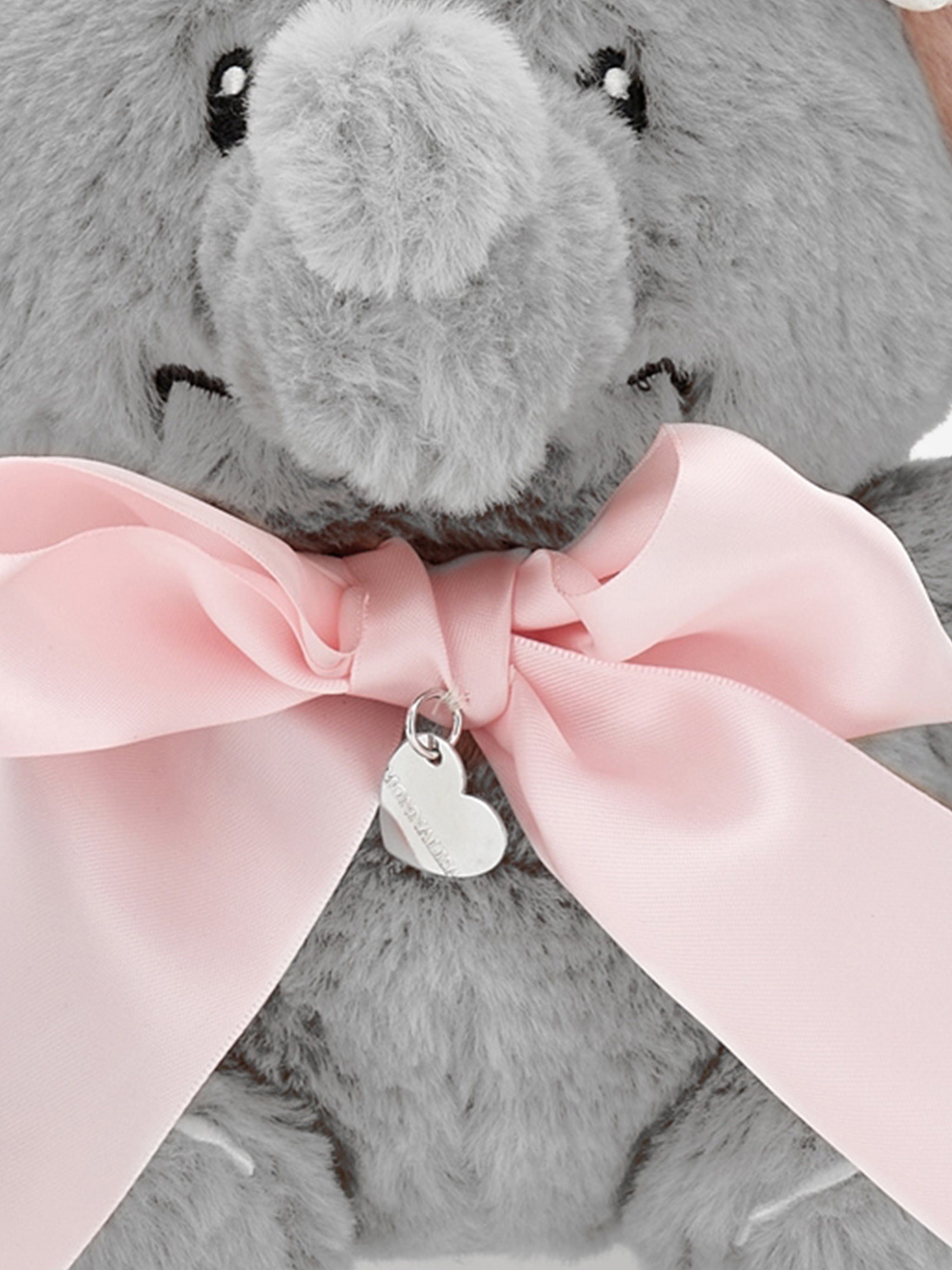 Monnalisa Girls Soft Dumbo Backpack in Grey (25cm)
