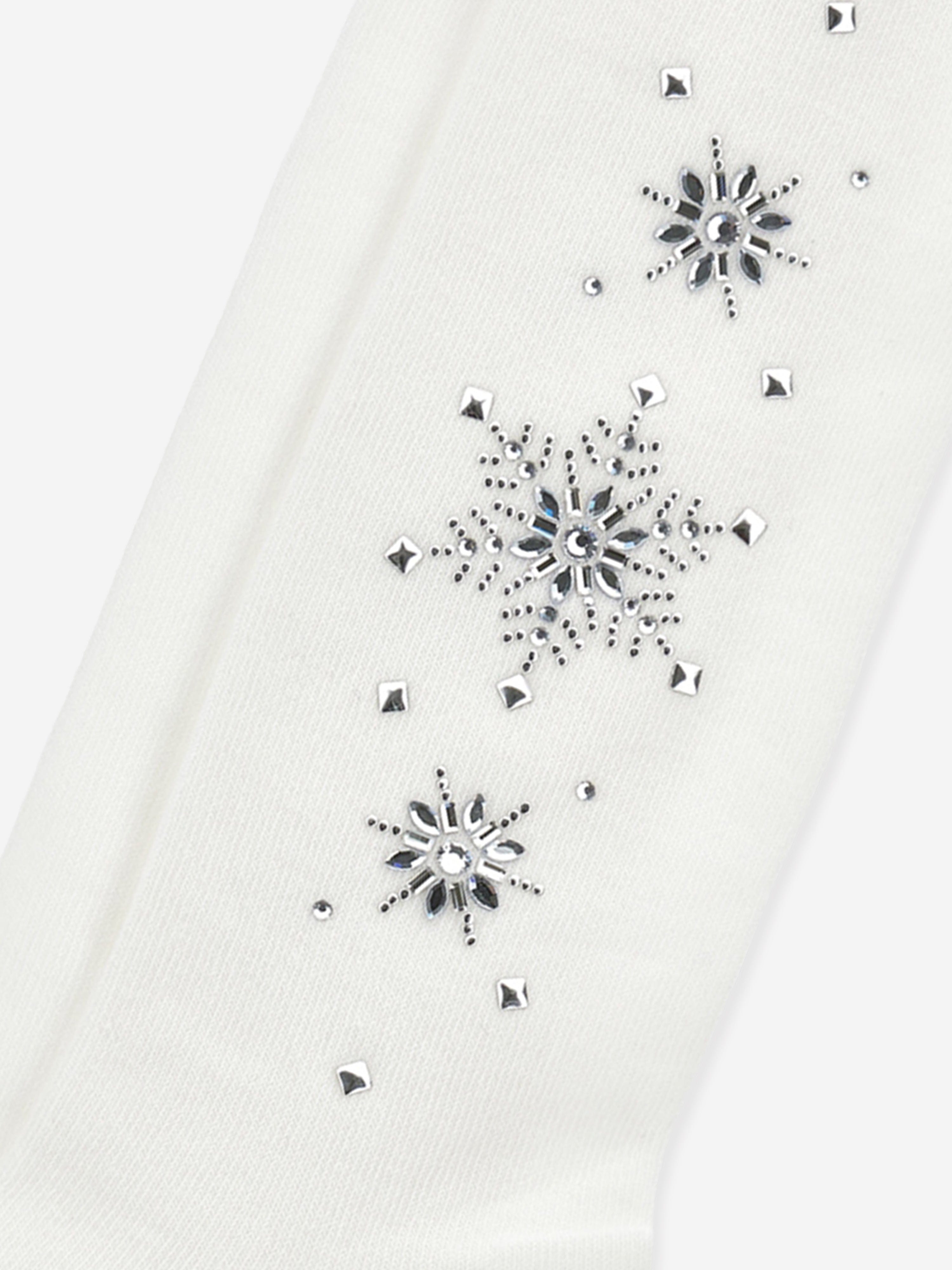 Monnalisa Girls Rhinestone Socks in White