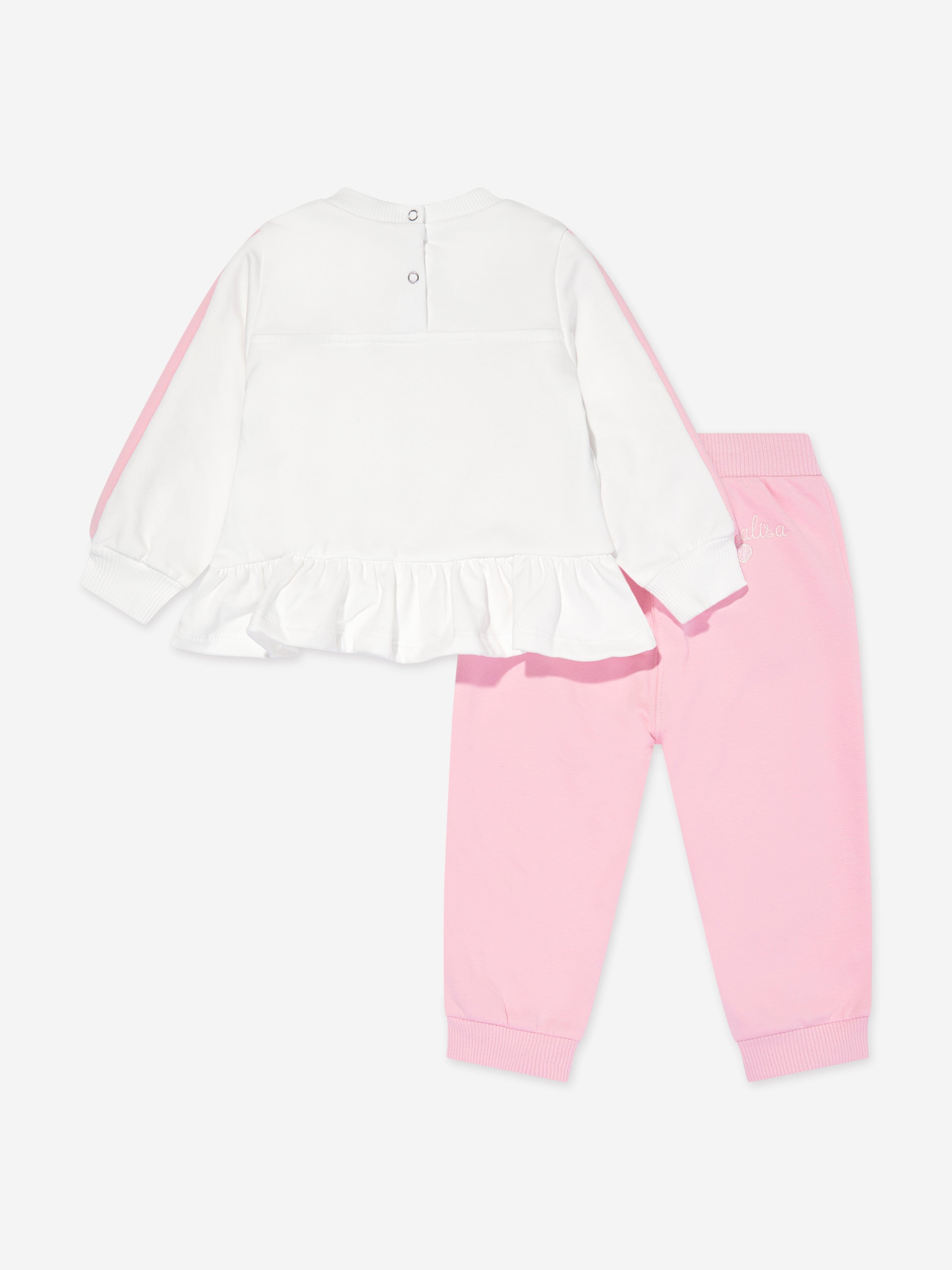 Monnalisa Baby Girls Bear Tracksuit in Ivory