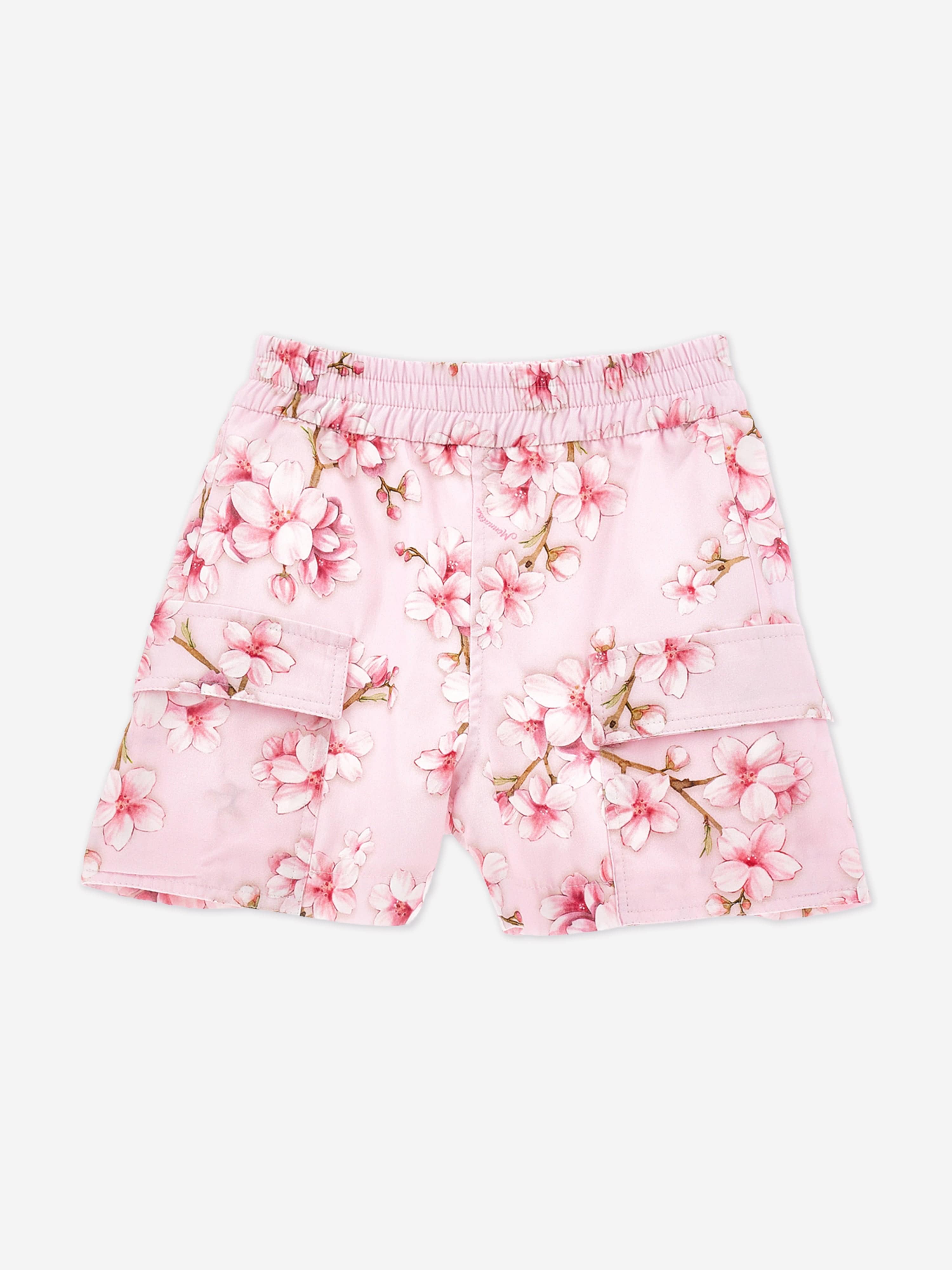 Girls Peach Blossom Shorts in Pink