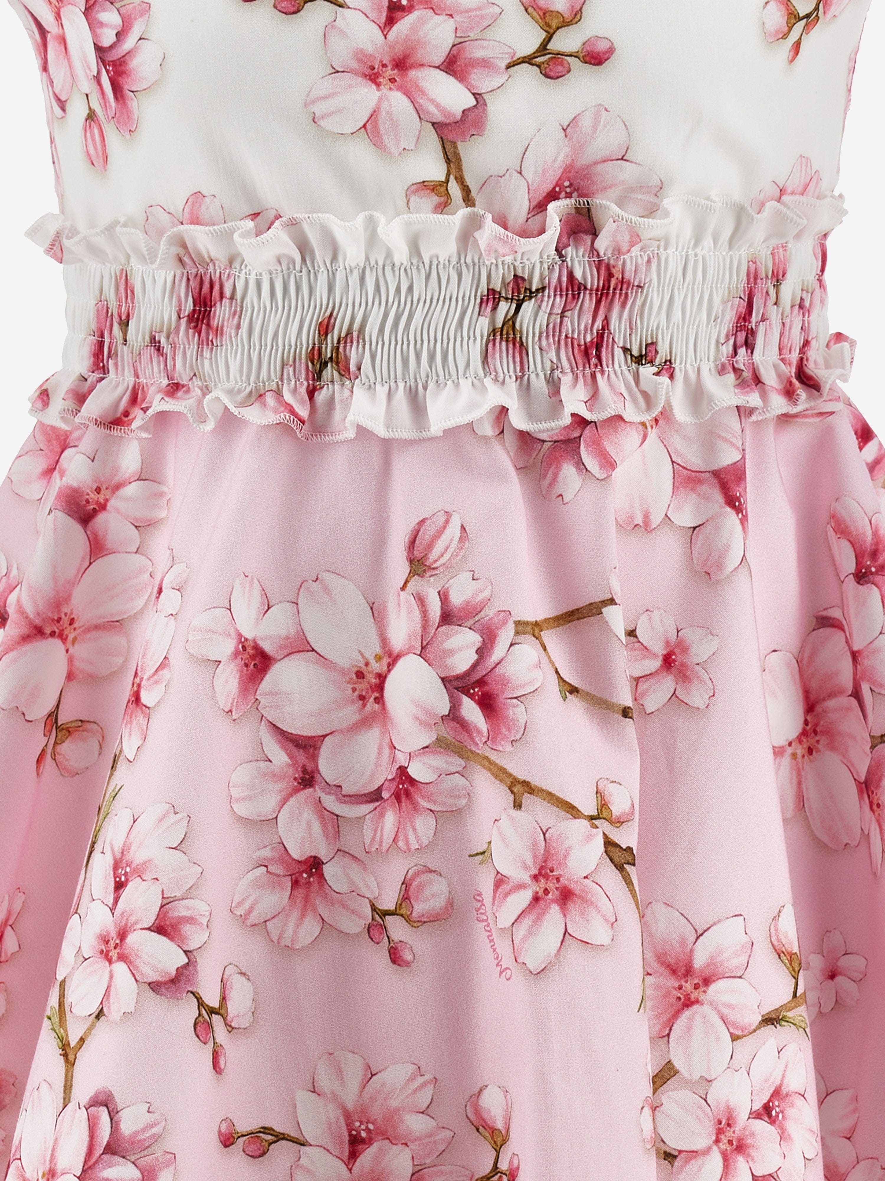 Girls Peach Blossom Dress in Pink
