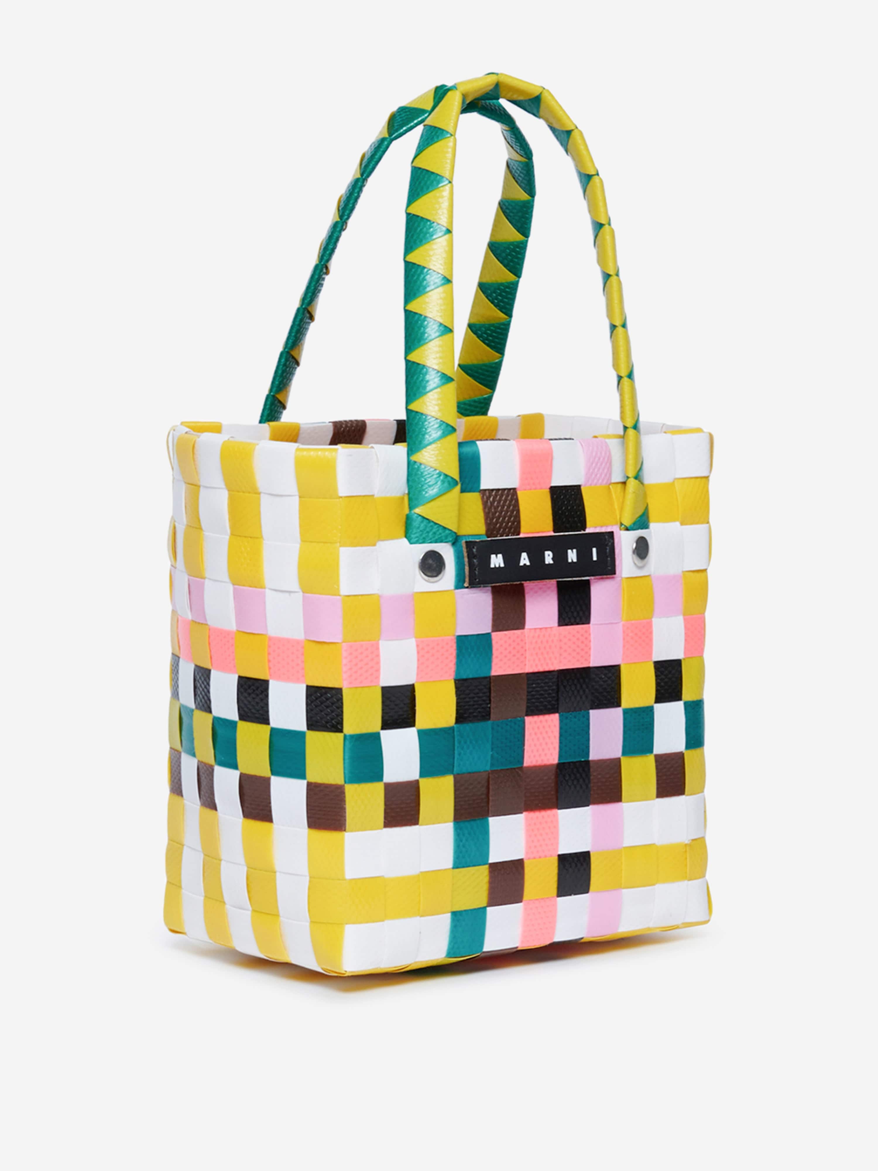 Girls Micro Basket Bag in Multicolour (23cm)