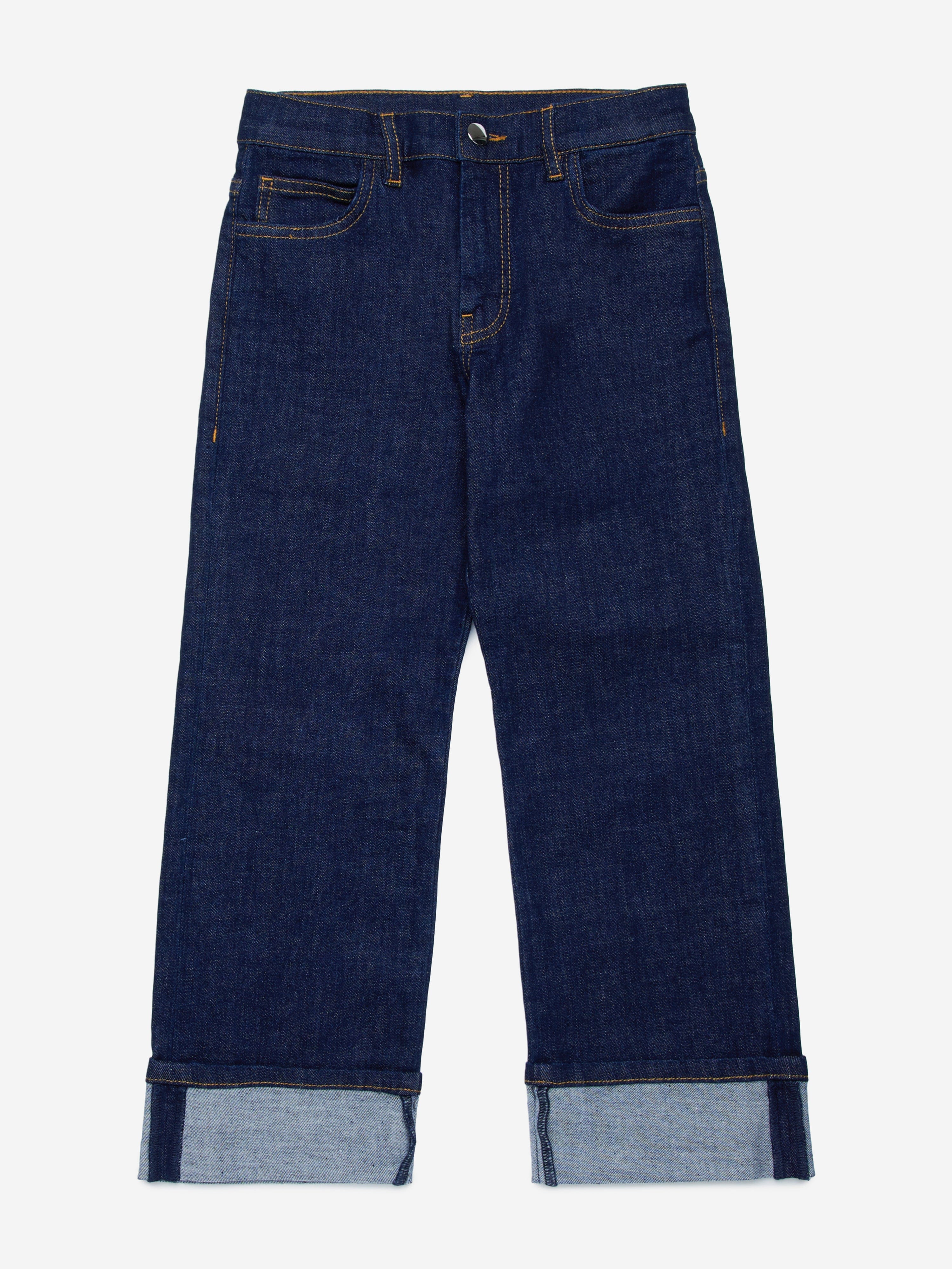 MARNI Kids Regular Fit Jeans in Blue