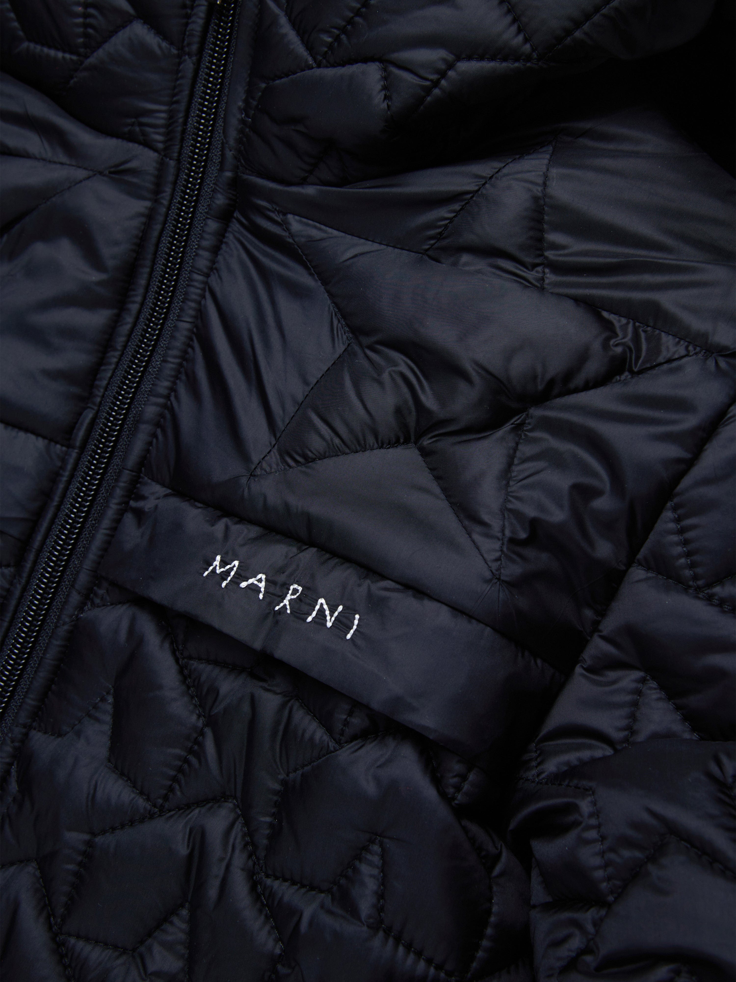 Girls Star Zip Up Jacket in Black