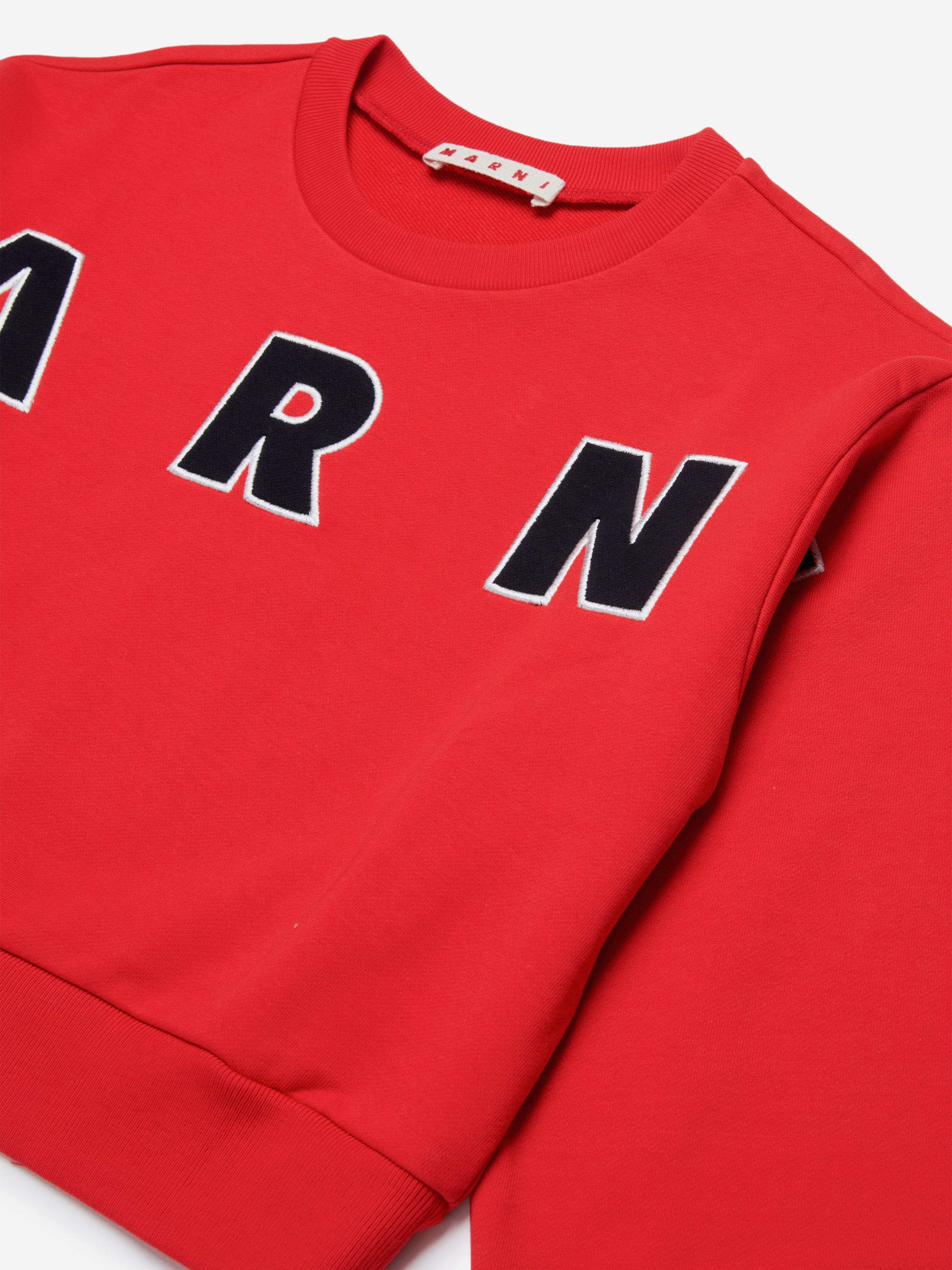 Girls Logo Sweatshirt in Red