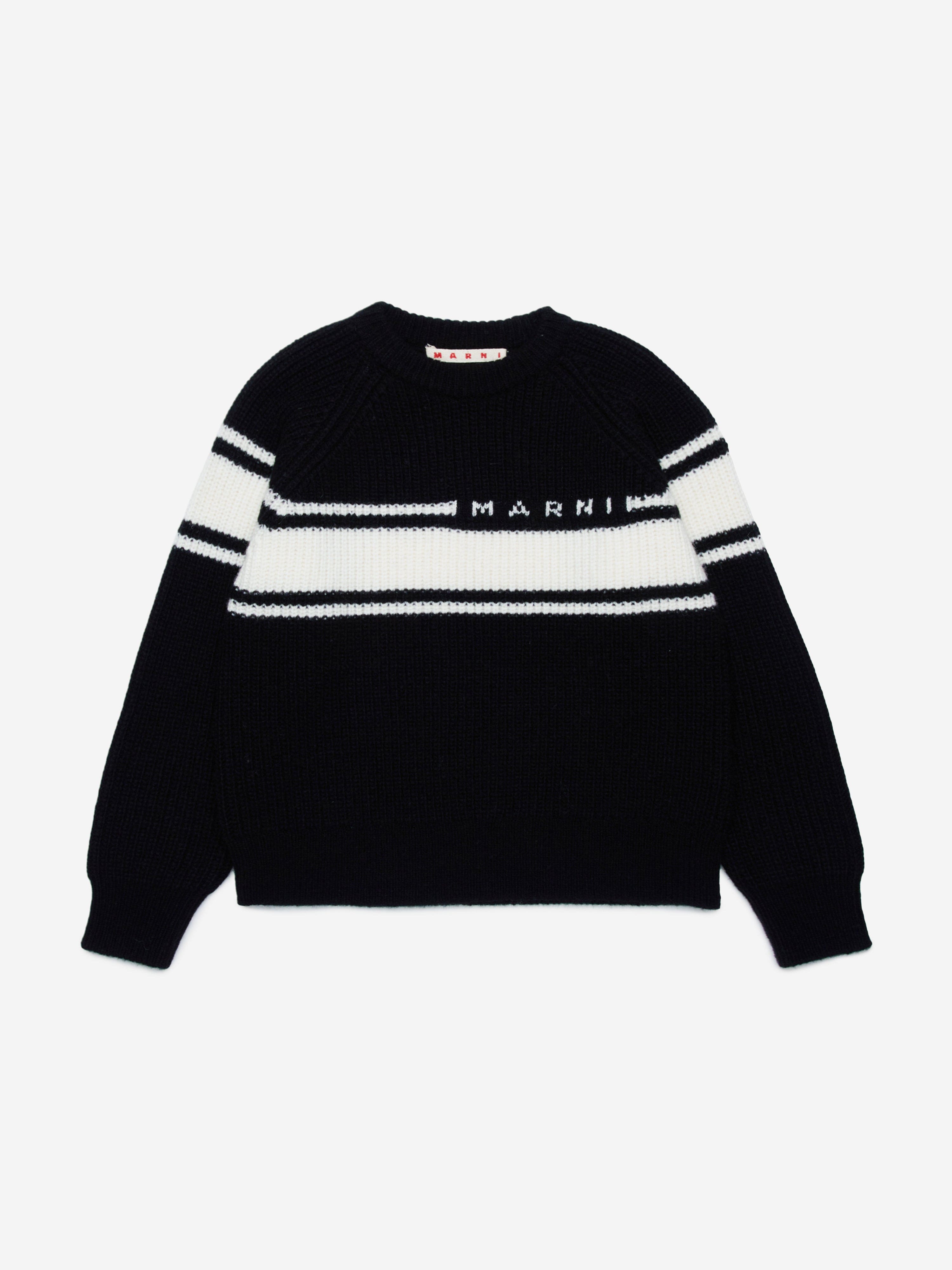 Kids Striped Jumper in Black