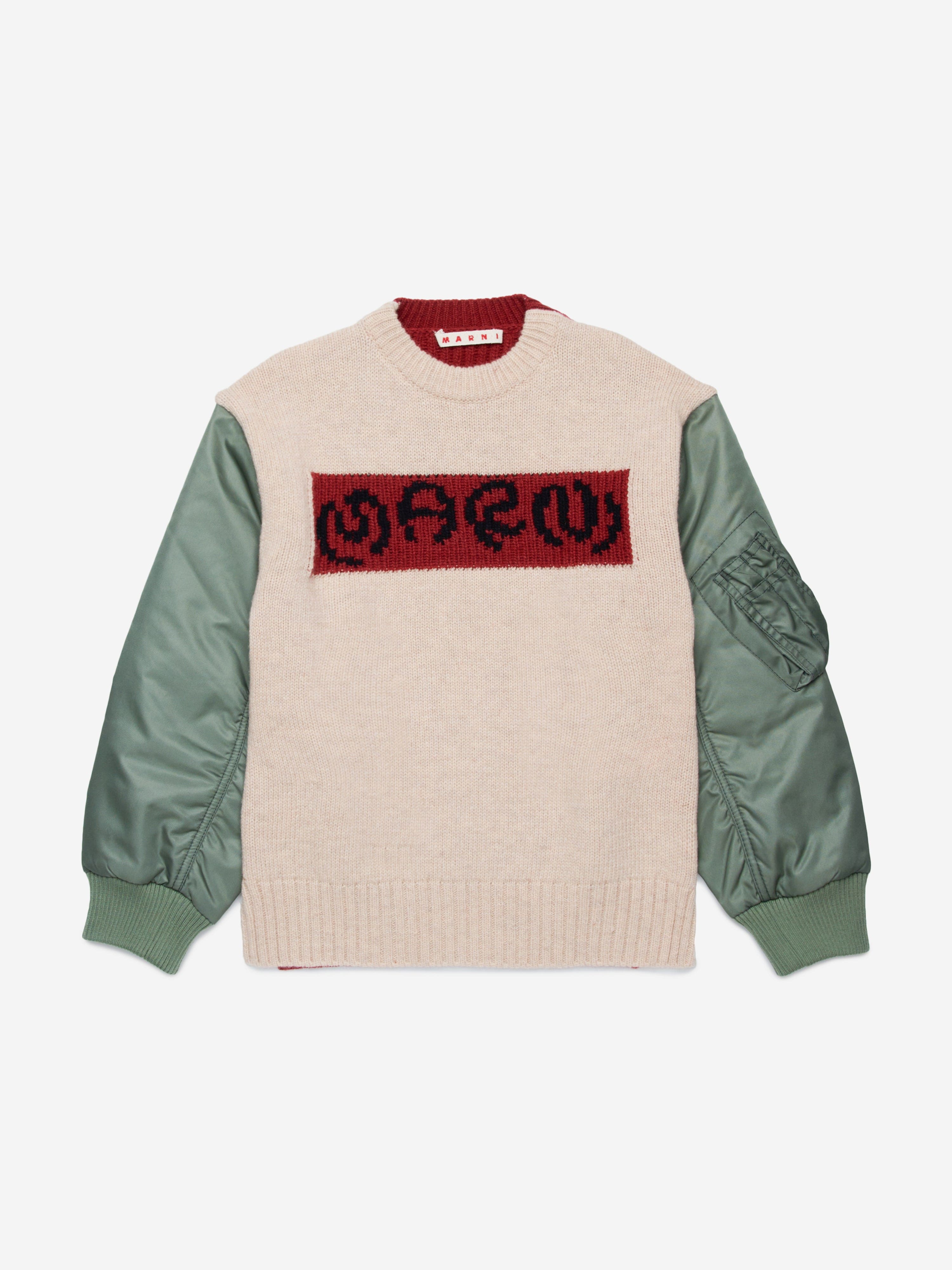 Kids Logo Jumper in Beige