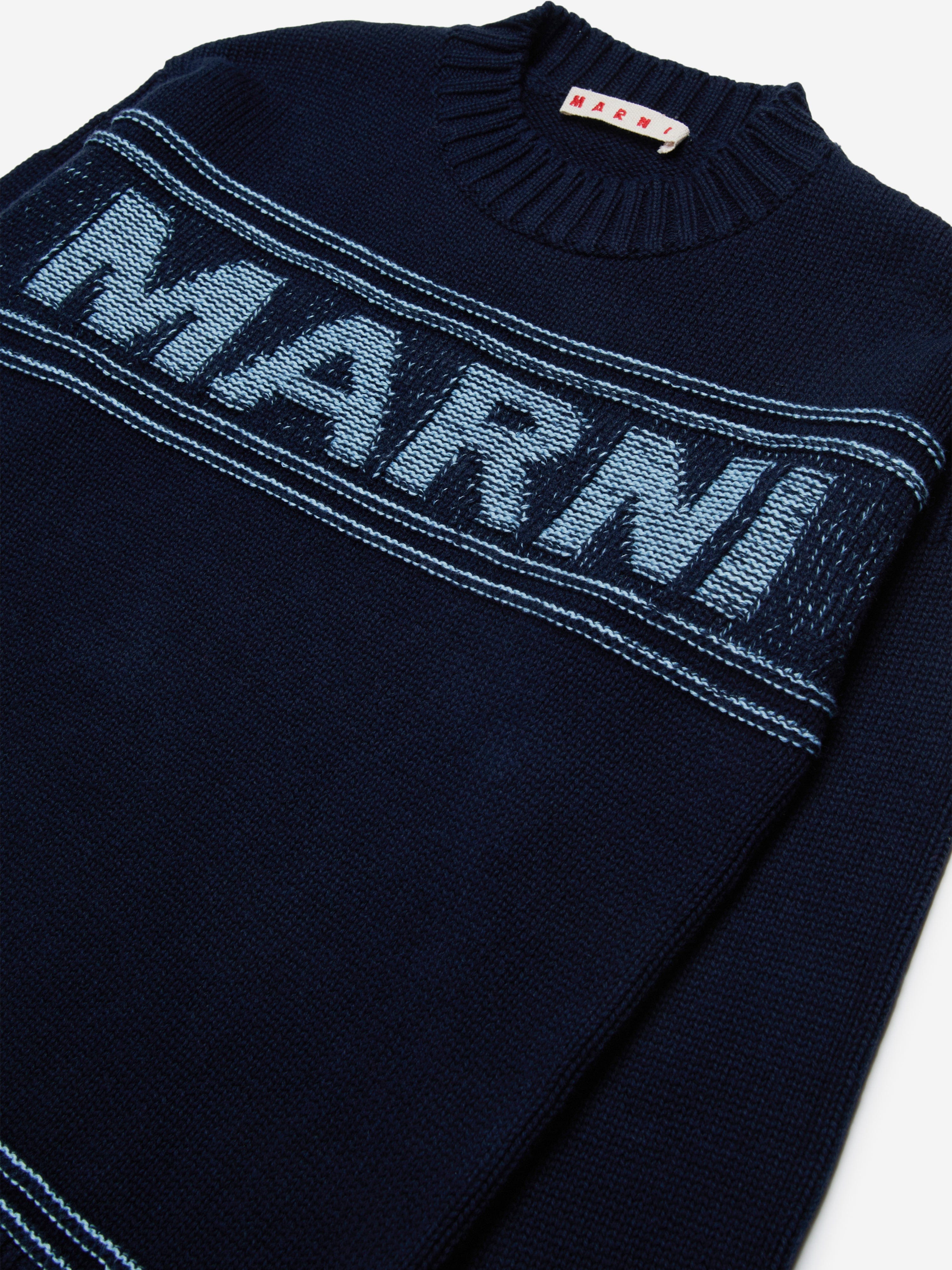 Kids Logo Jumper in Navy
