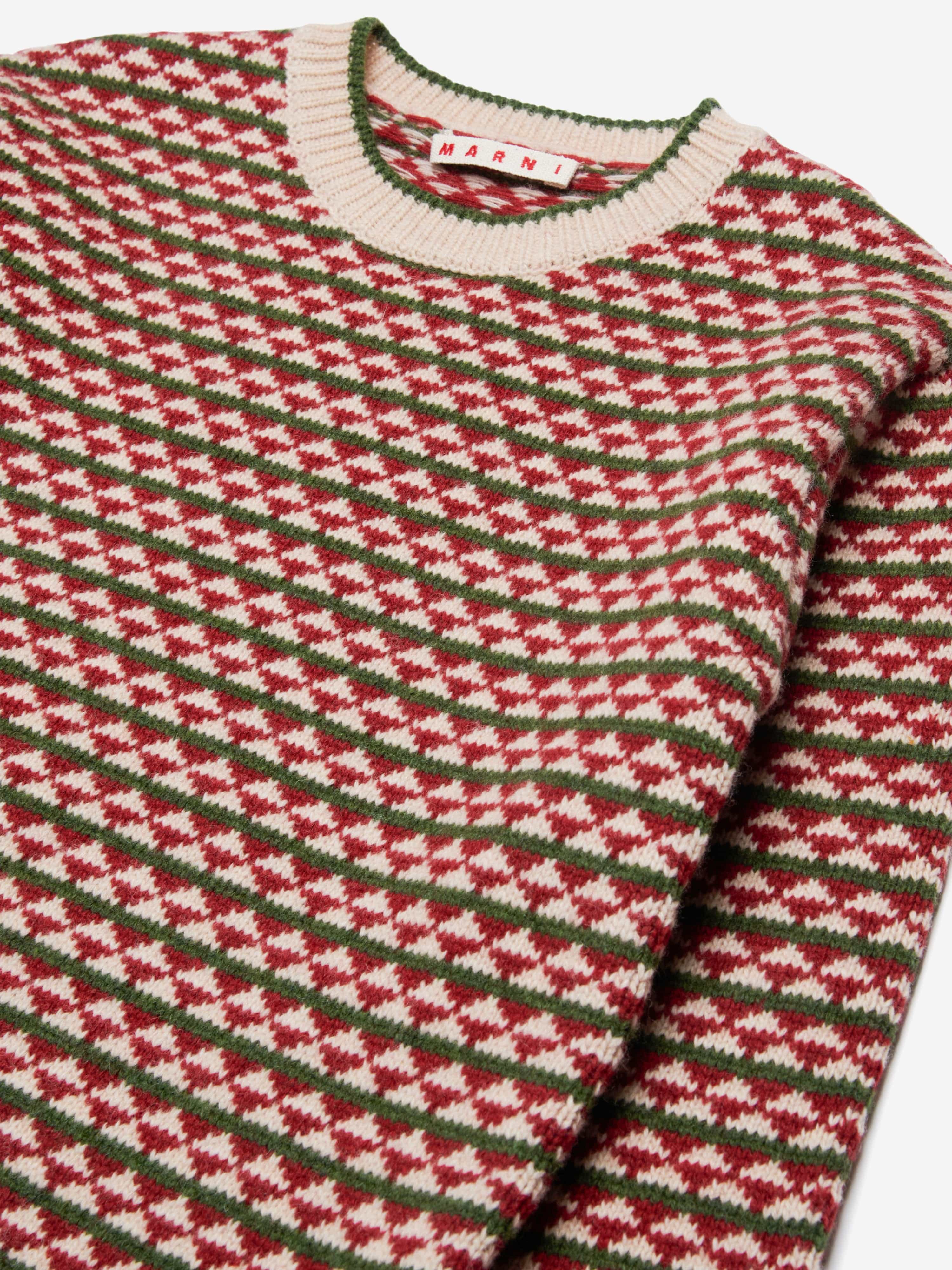Kids Wool Knitted Jumper in Red