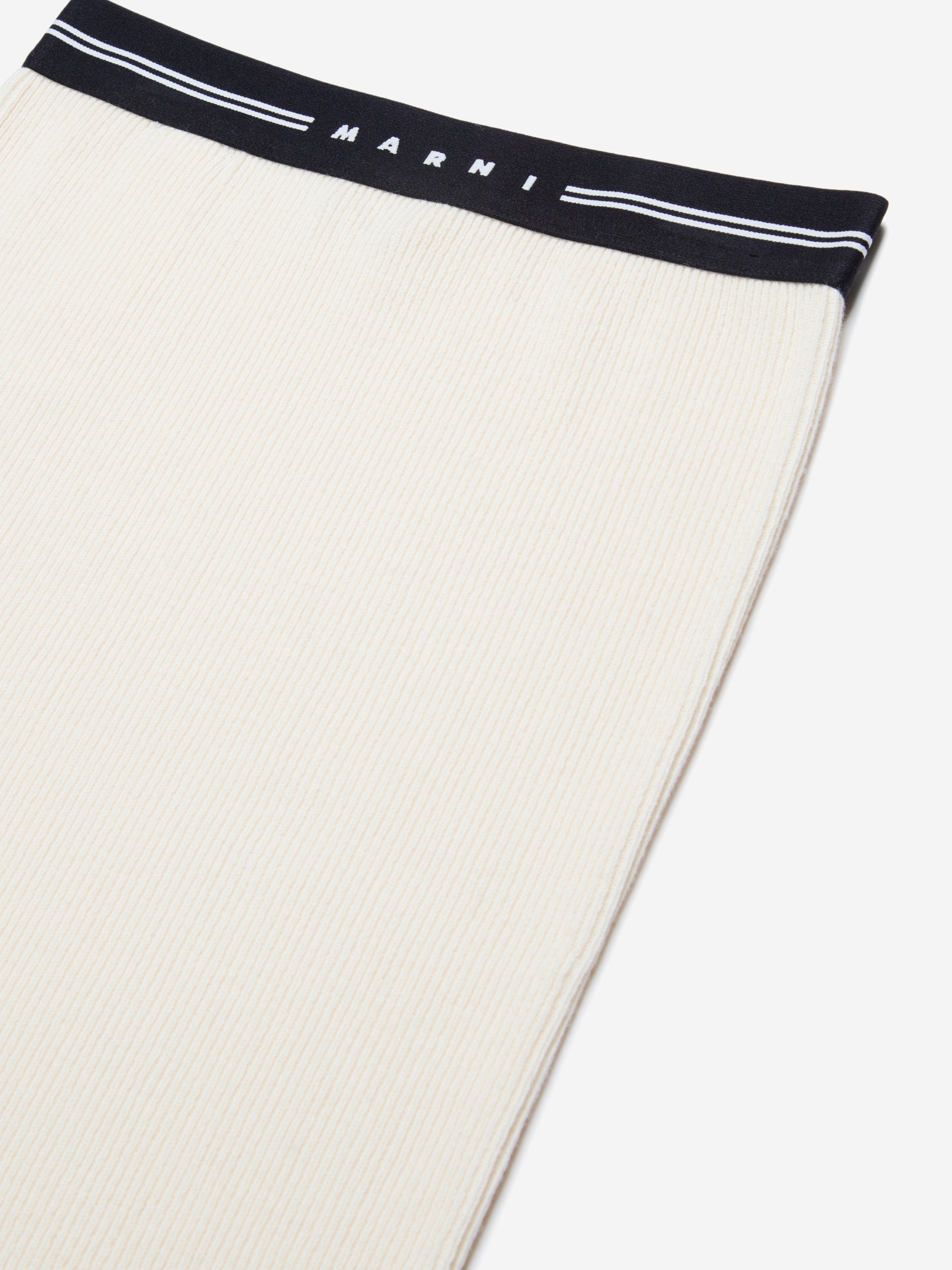 Girls Cashmere Skirt in Ivory