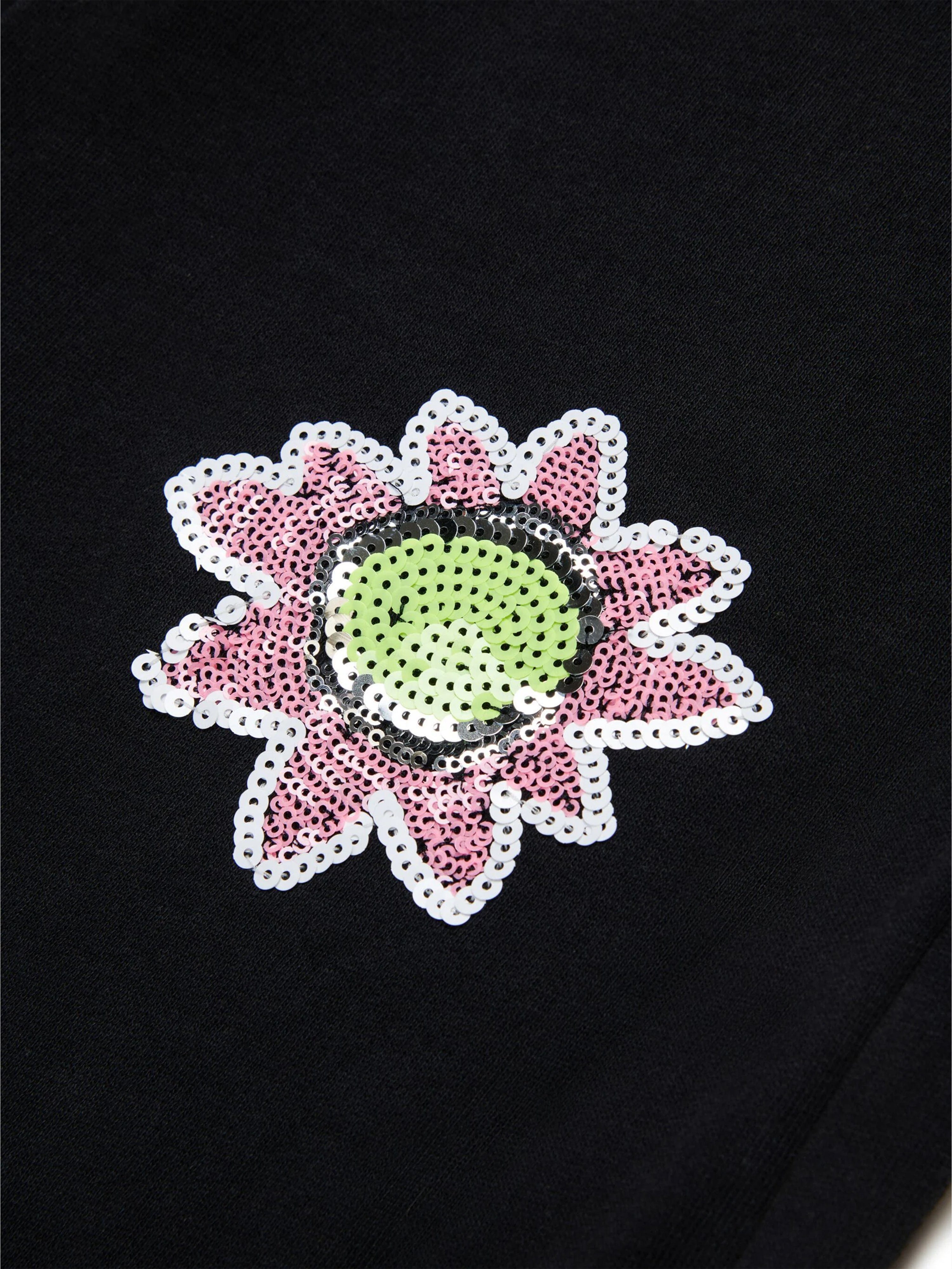 Girls Applique Trousers in Black