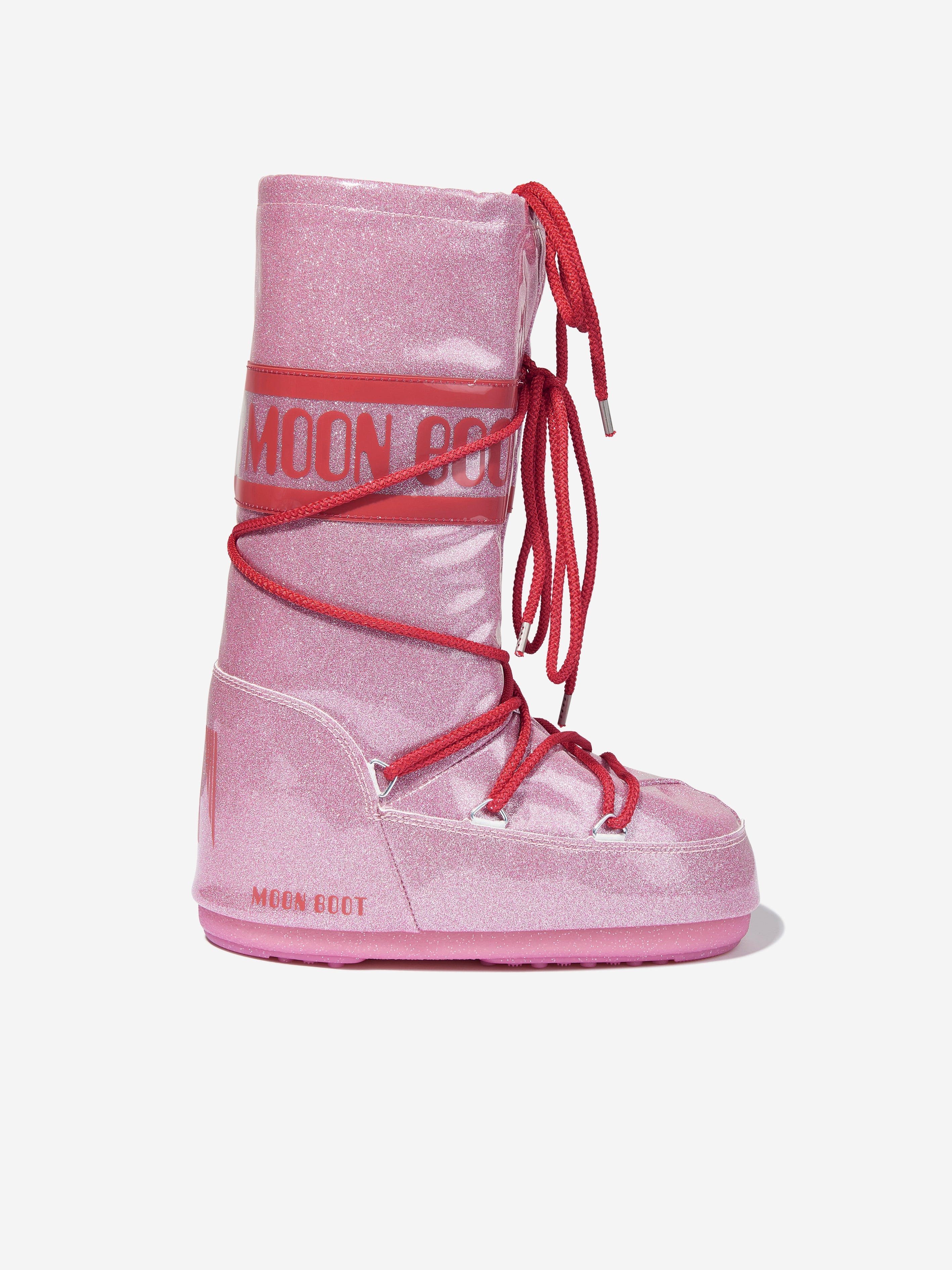 Girls Icon Glitter Snow Boots in Pink