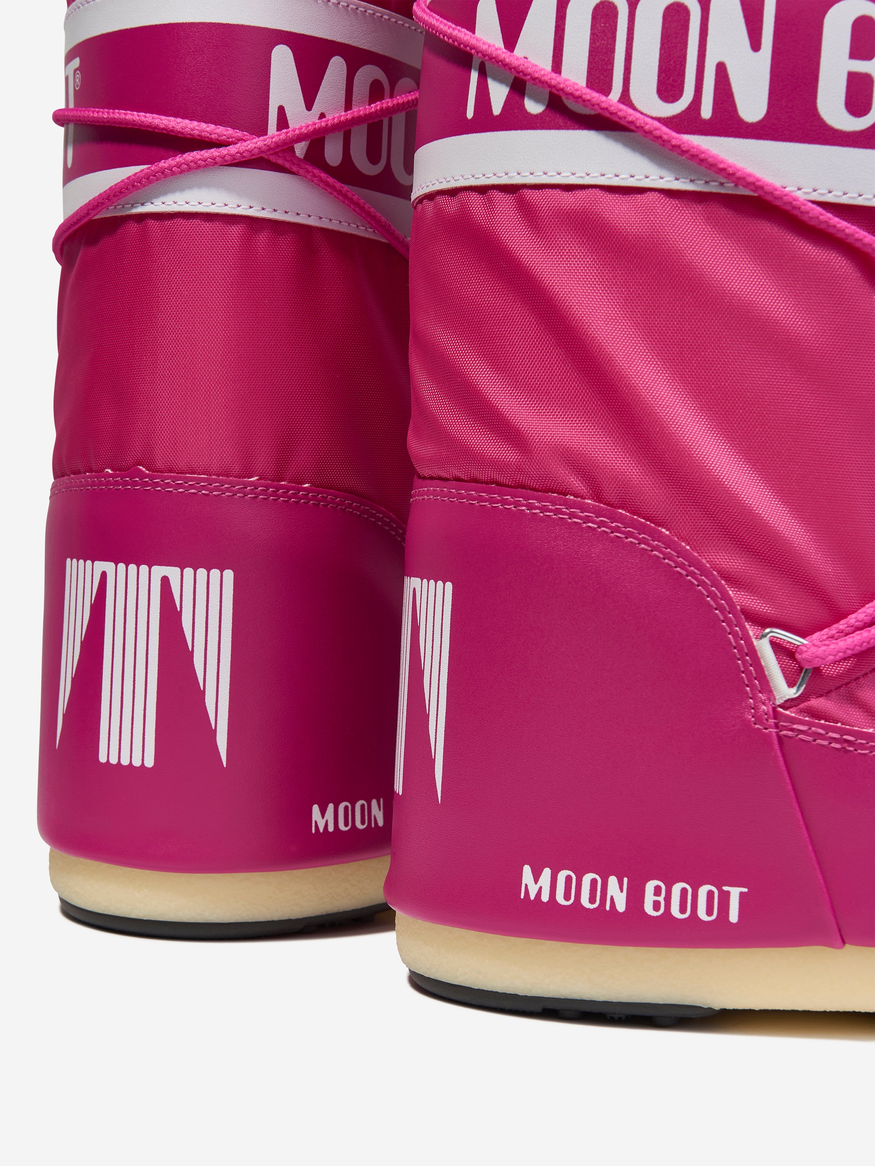 Girls Icon Nylon Snow Boots in Pink