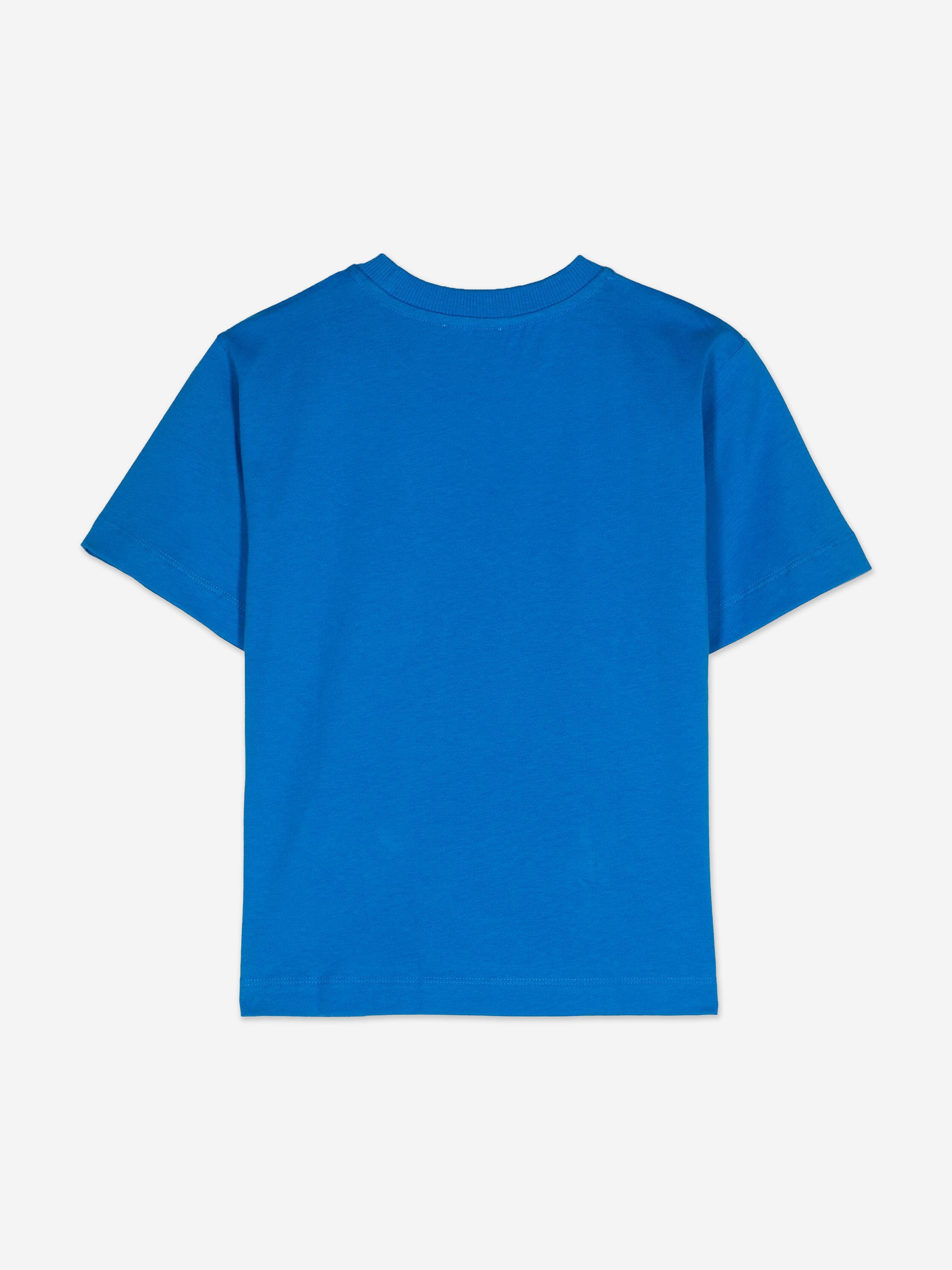 Moschino Kids Teddy Bear Logo T-Shirt in Blue