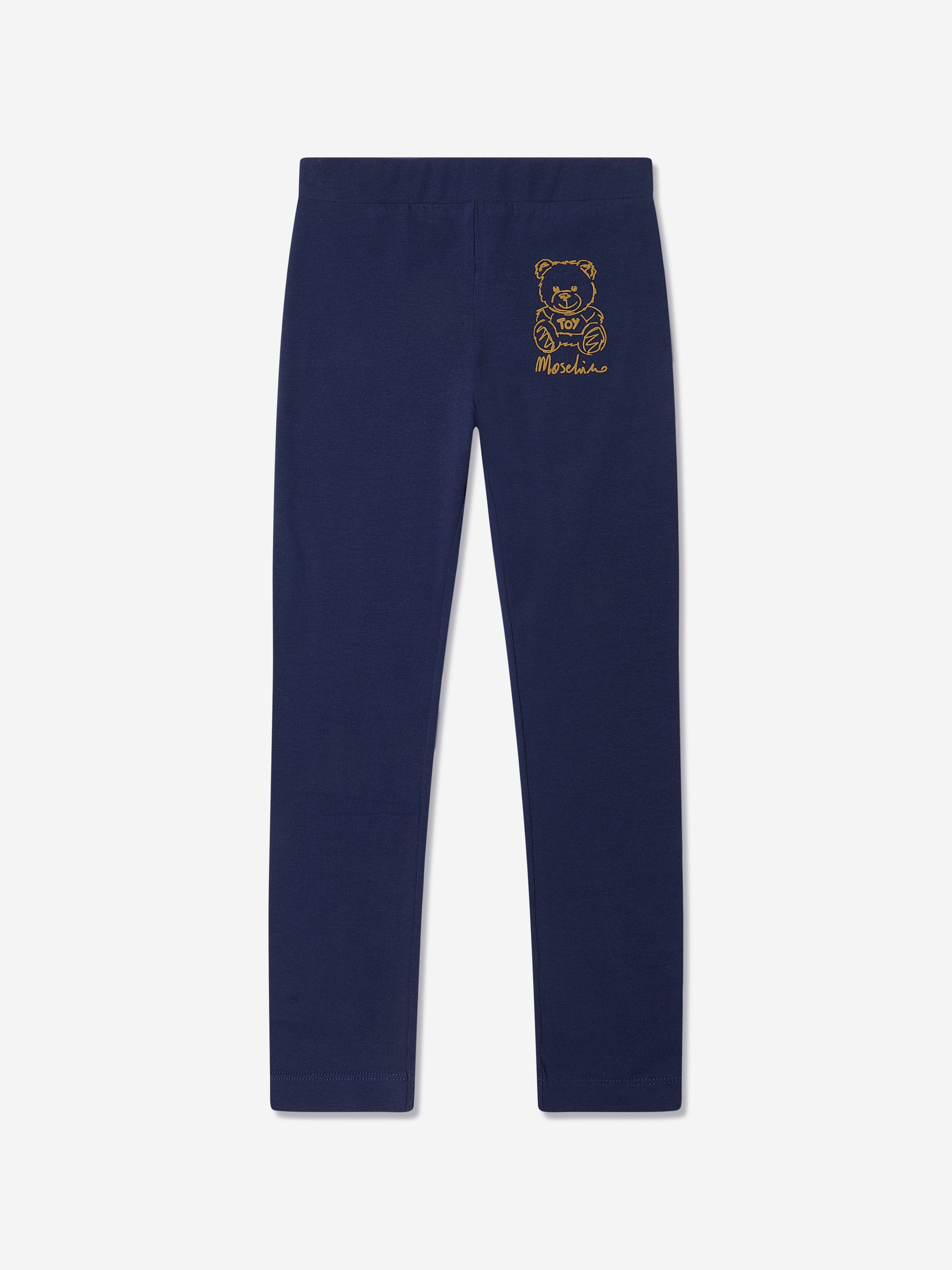Girls Teddy Bear Leggings Set in Multicolour