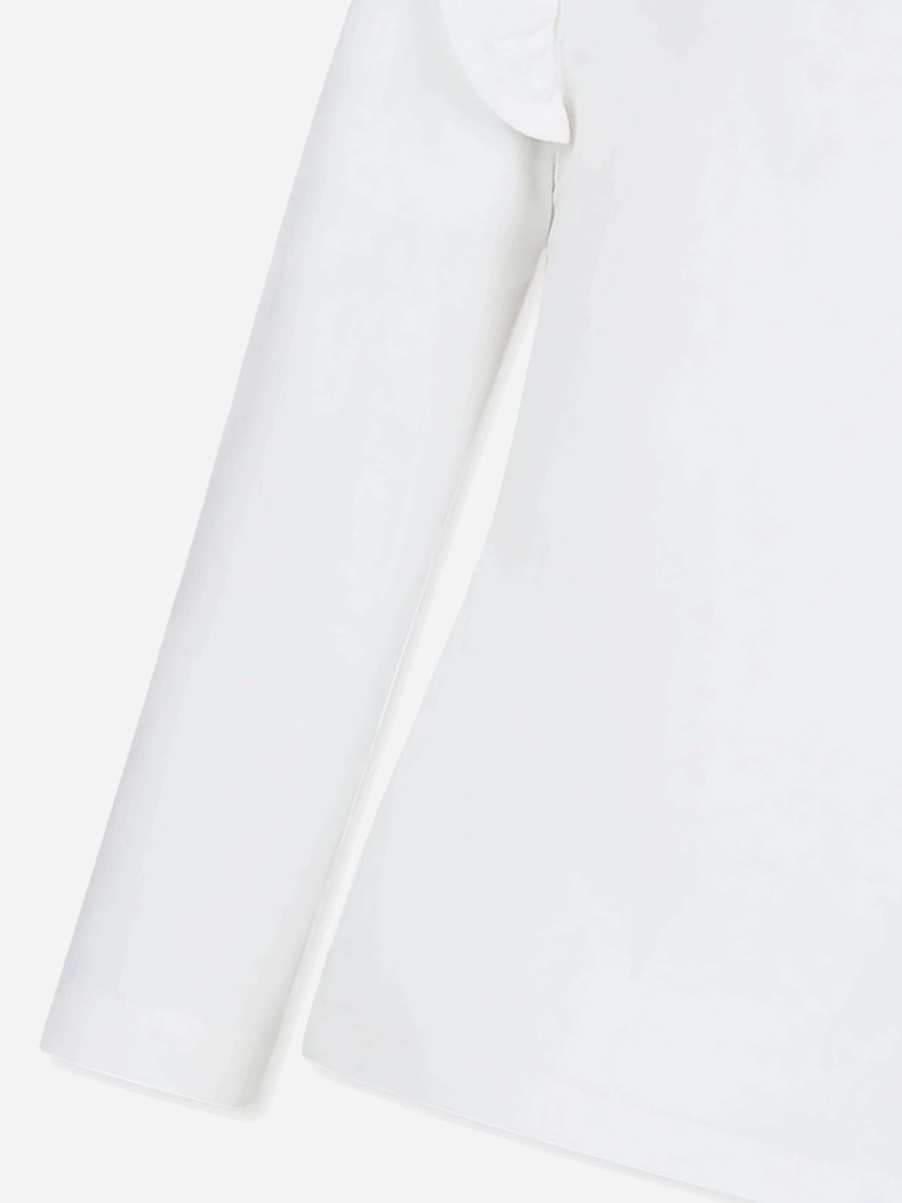 Moschino Girls Long Sleeve Logo T-Shirt in Ivory
