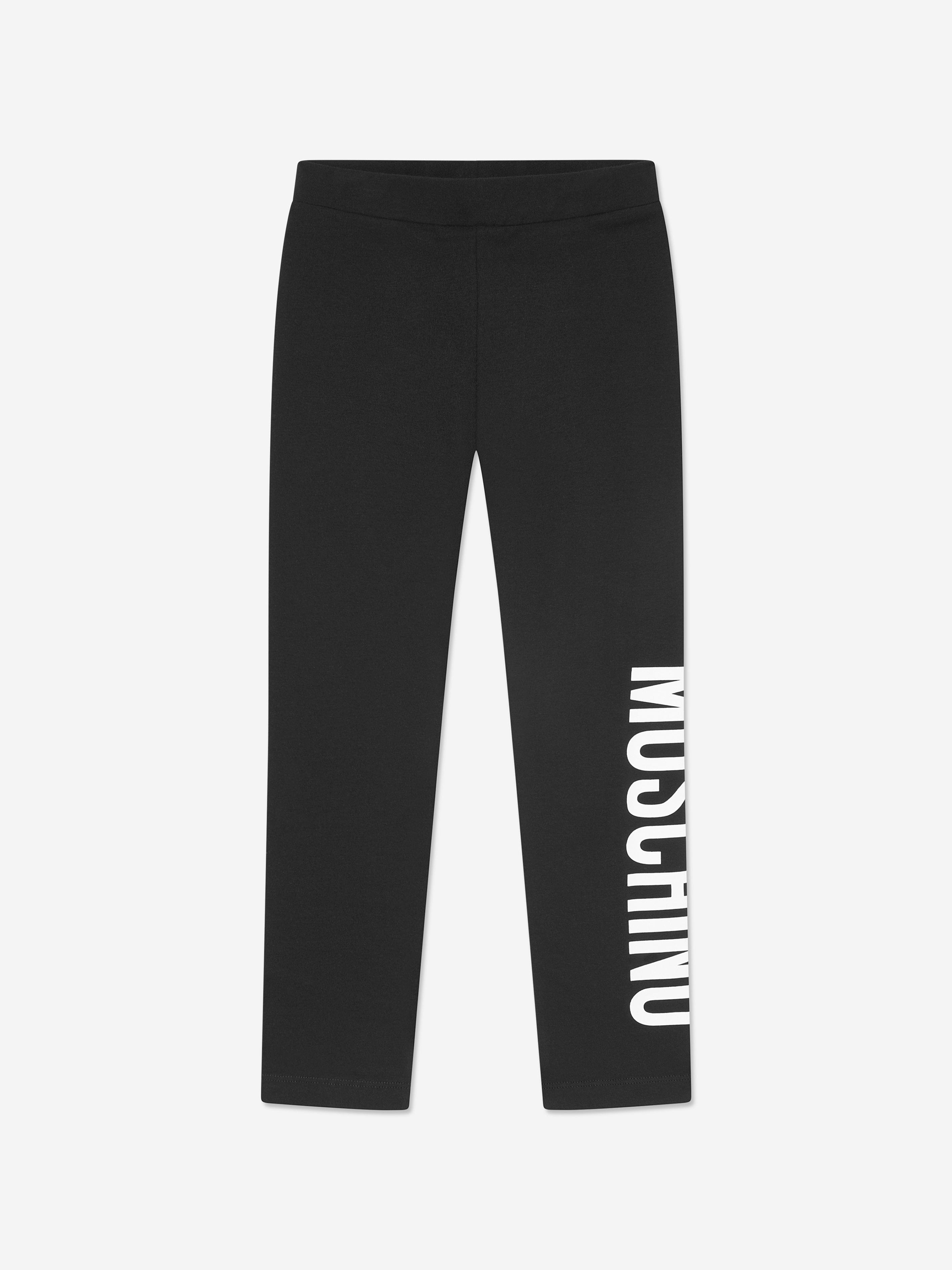 Moschino Girls Logo Leggings in Black