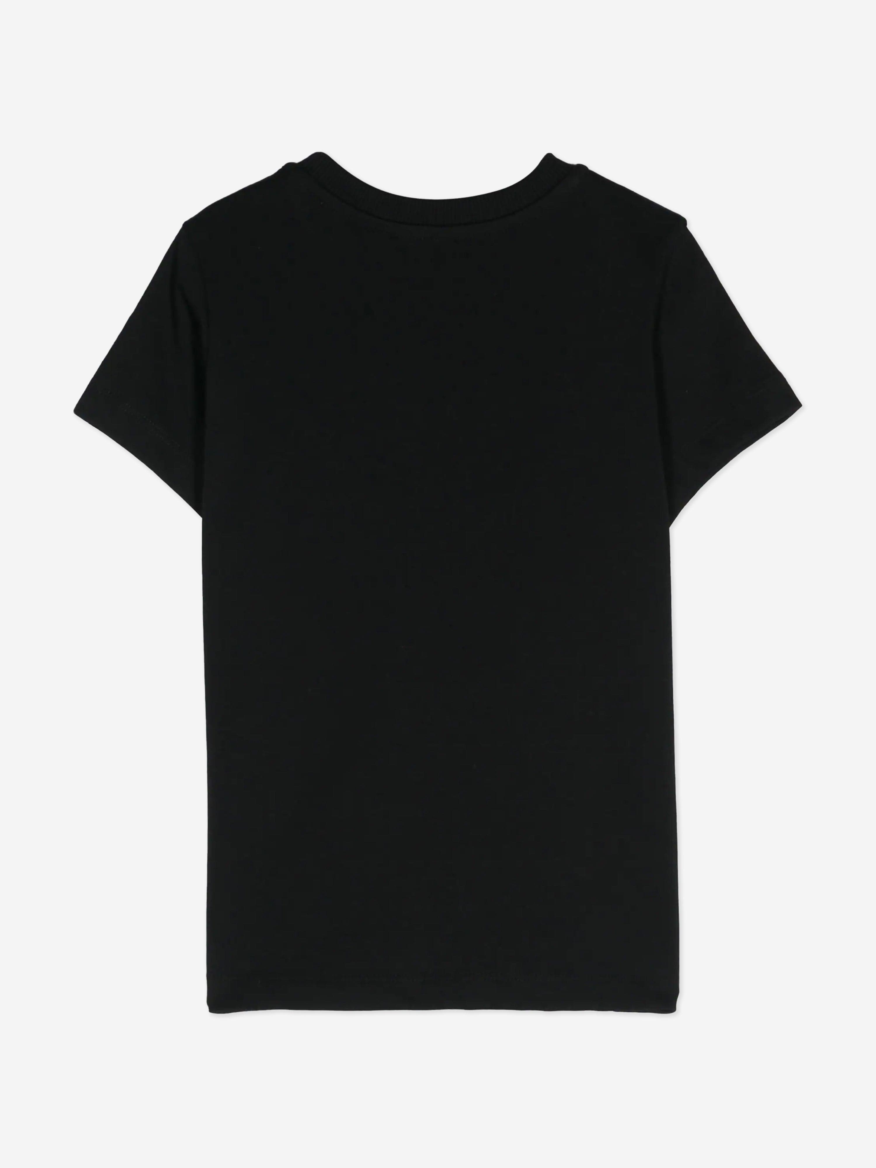 Kids Teddy Bear Logo T-Shirt in Black