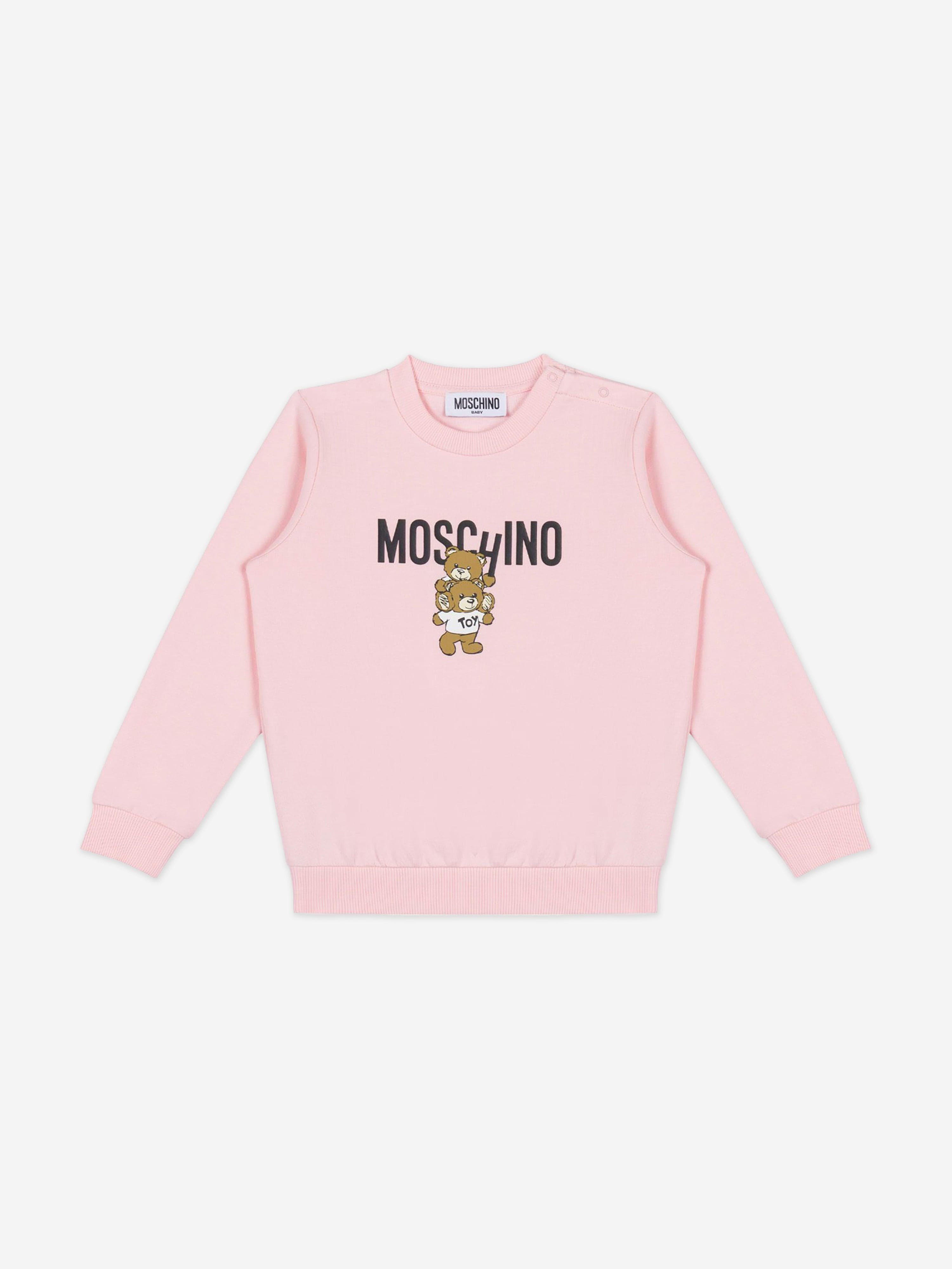 Baby Girls Bear Logo Tracksuit in Pink