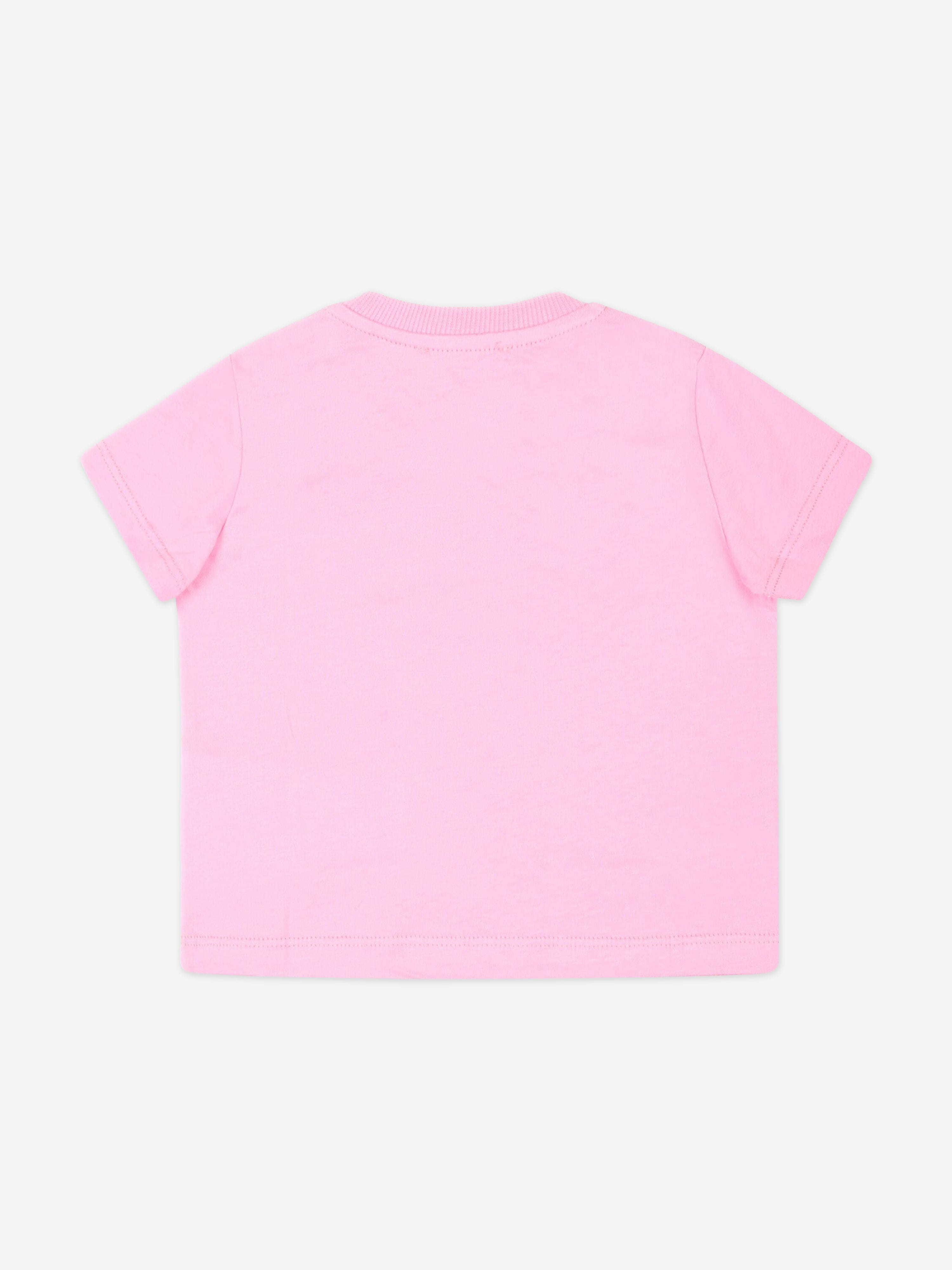 Moschino Baby Girls Bear Logo T-Shirt in Pink
