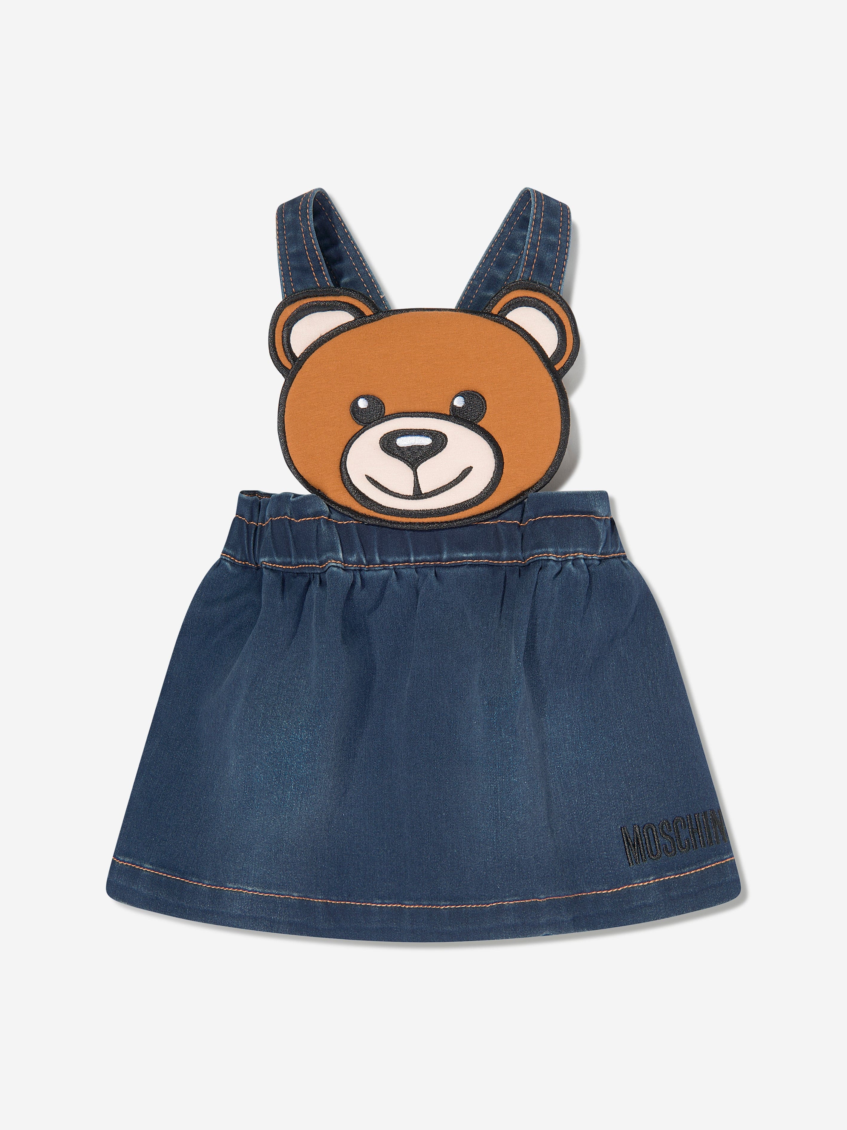 Baby Girls Bear Skirt Set in Ivory