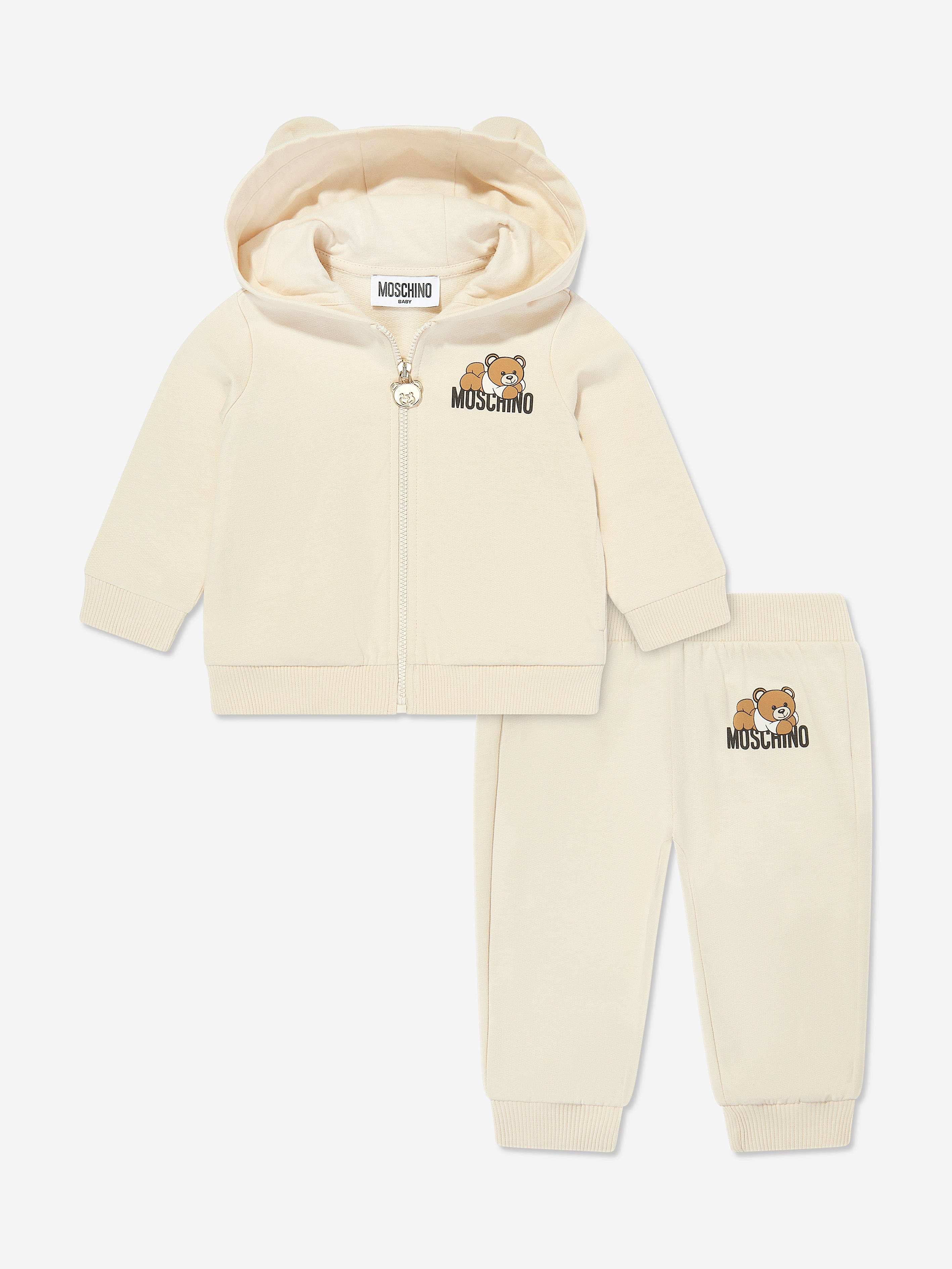 Baby Bear Tracksuit With Gift Box in Beige