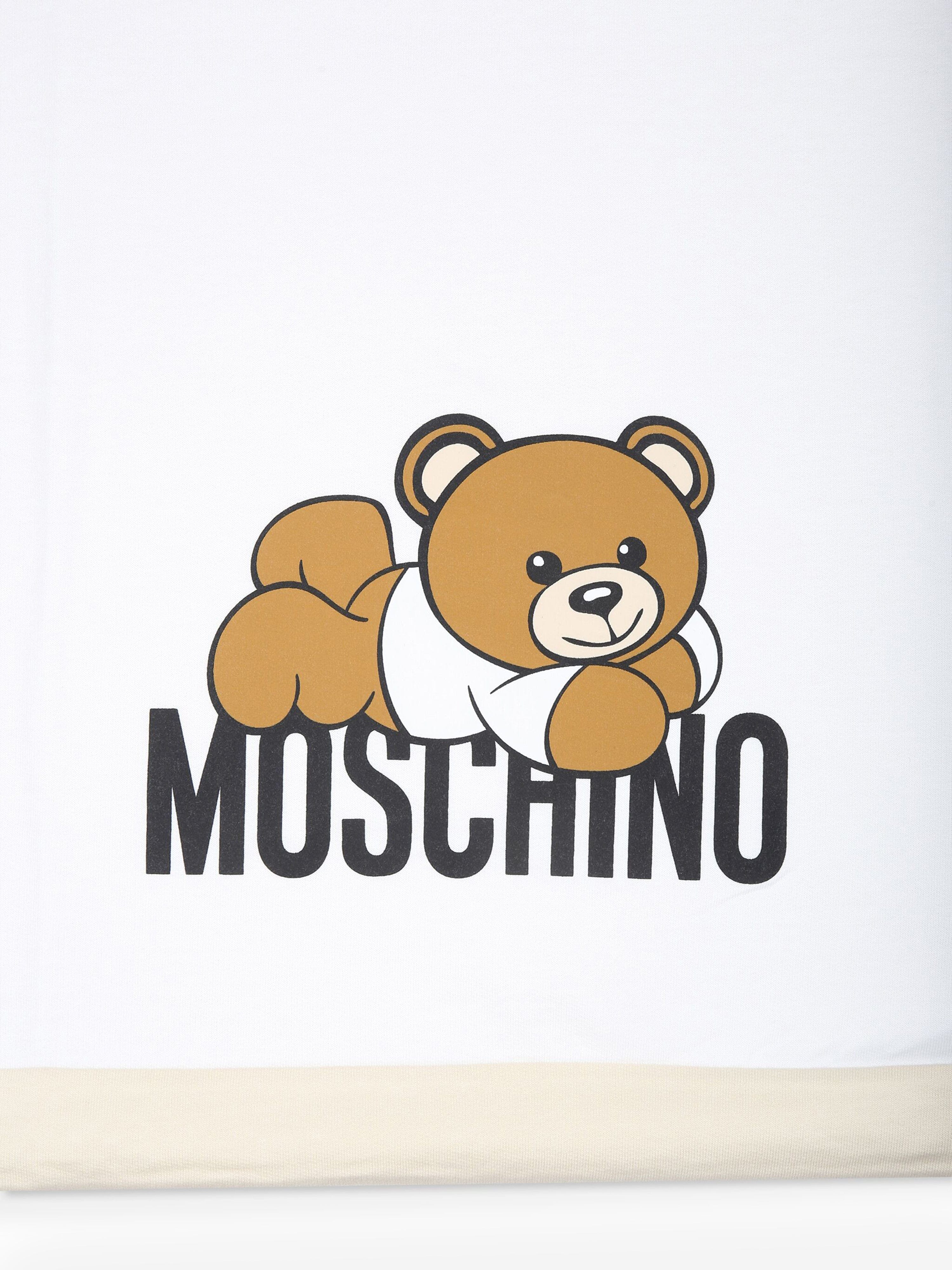 Baby Teddy Bear Logo Blanket in Beige