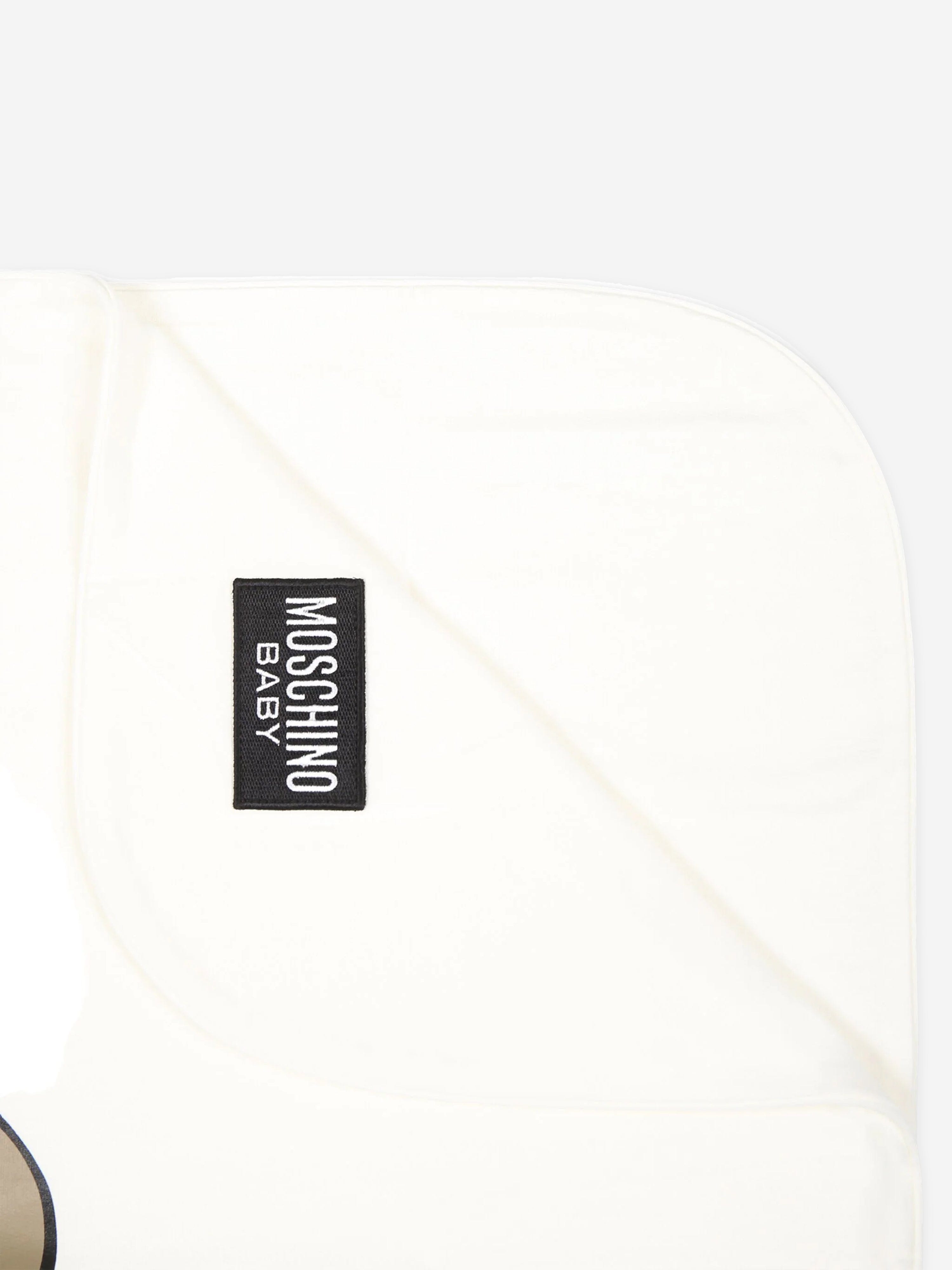 Baby Bear Logo Blanket in Ivory