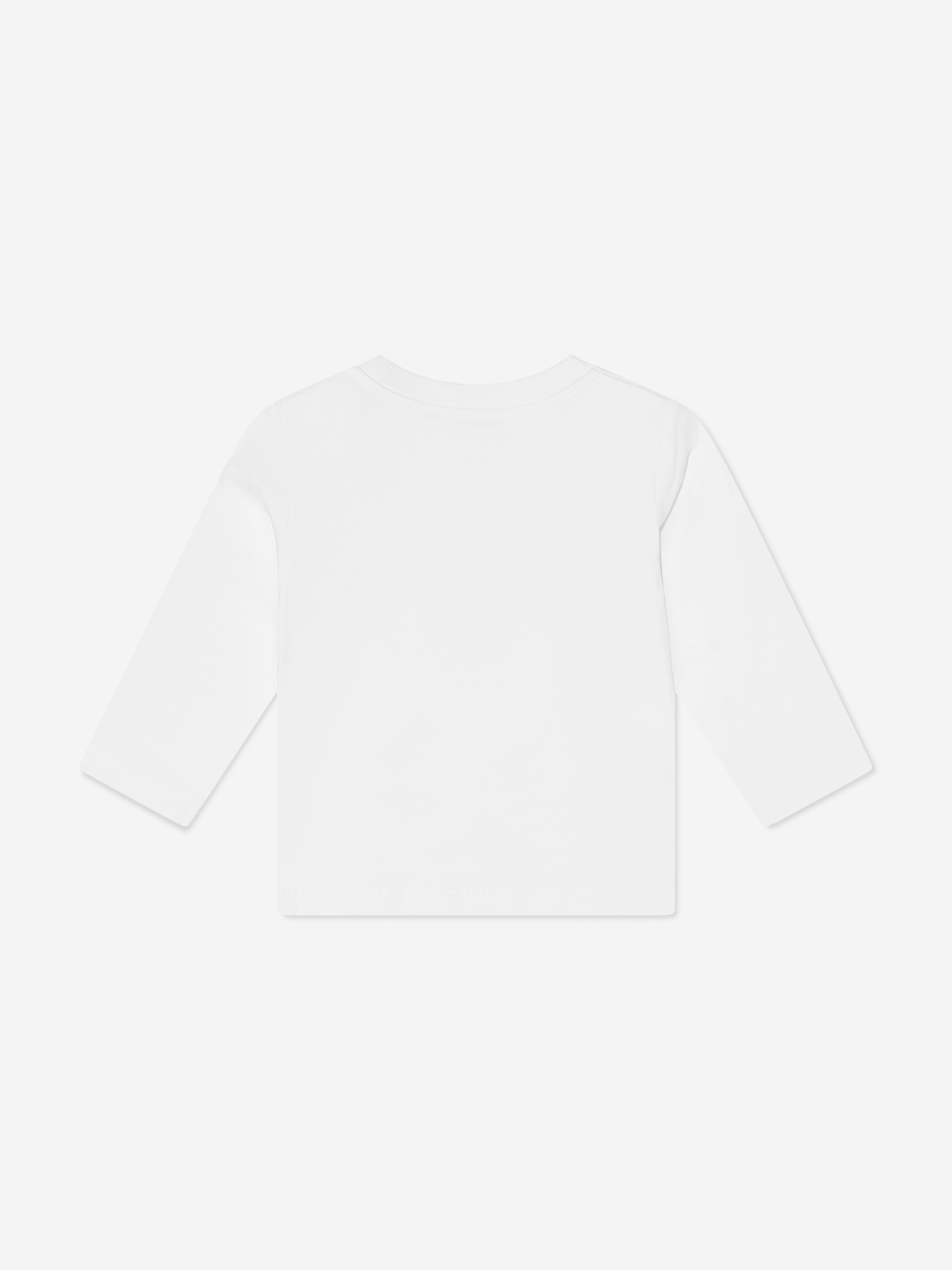 Baby Long Sleeve Logo T-Shirt in White